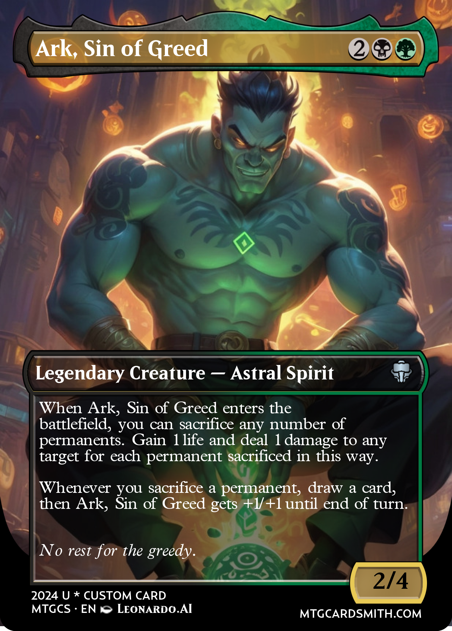 Ark, Sin of Greed