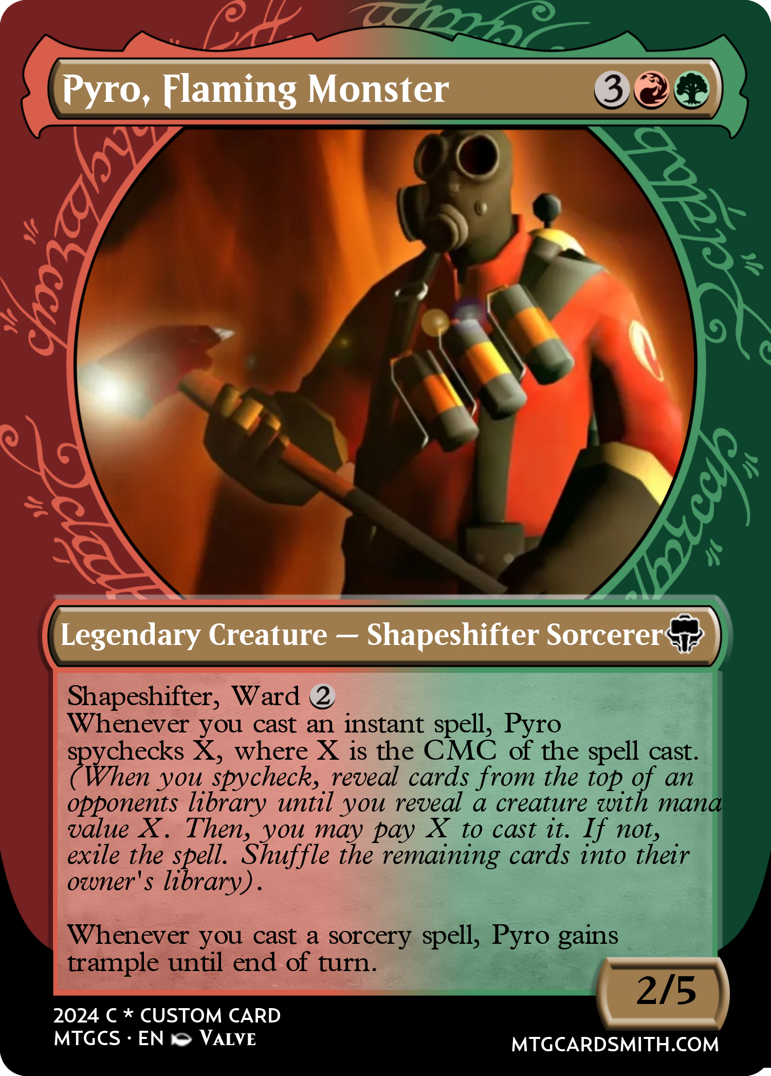 Pyro, Flaming Monster