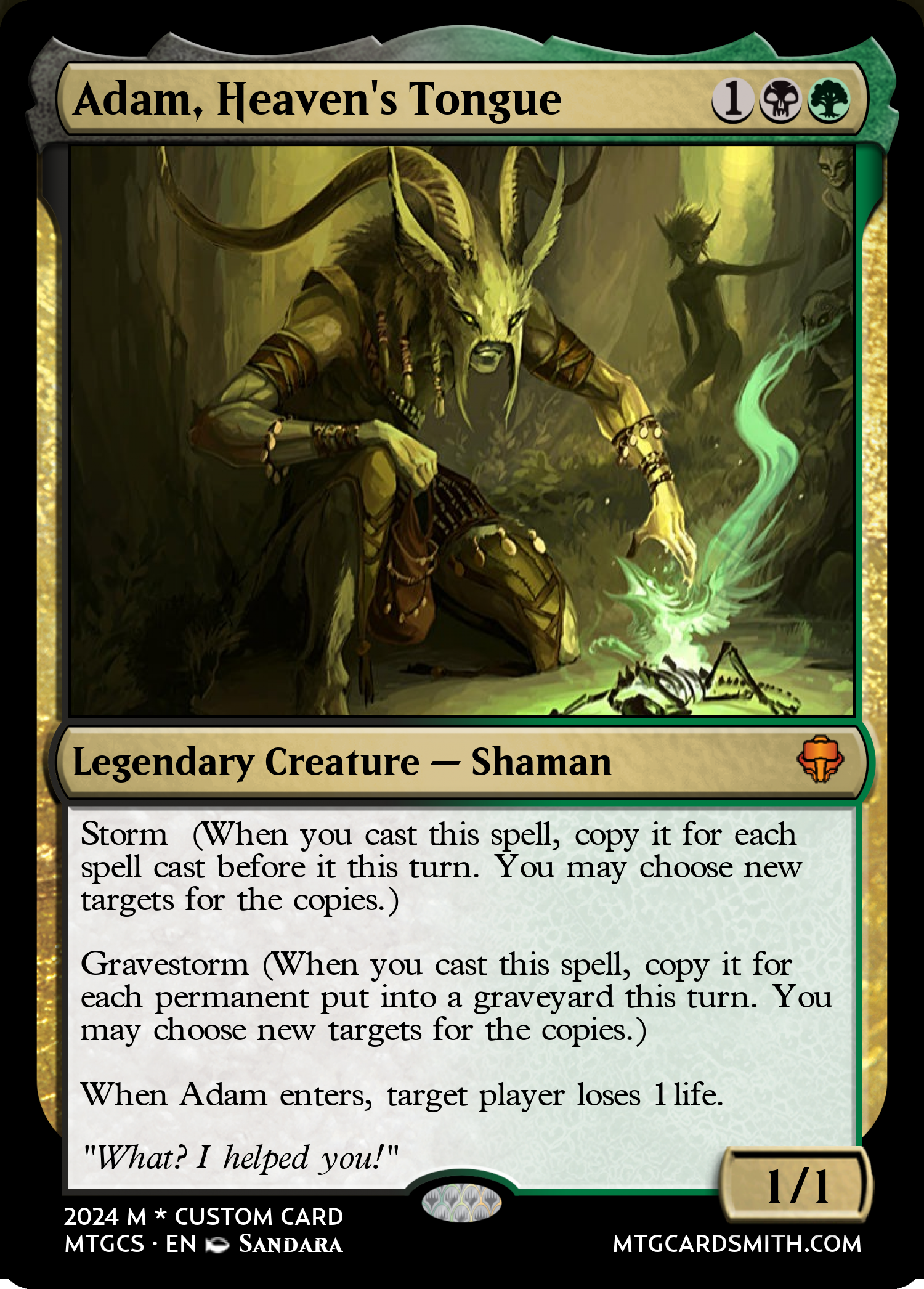 Adam, Heaven's Tongue