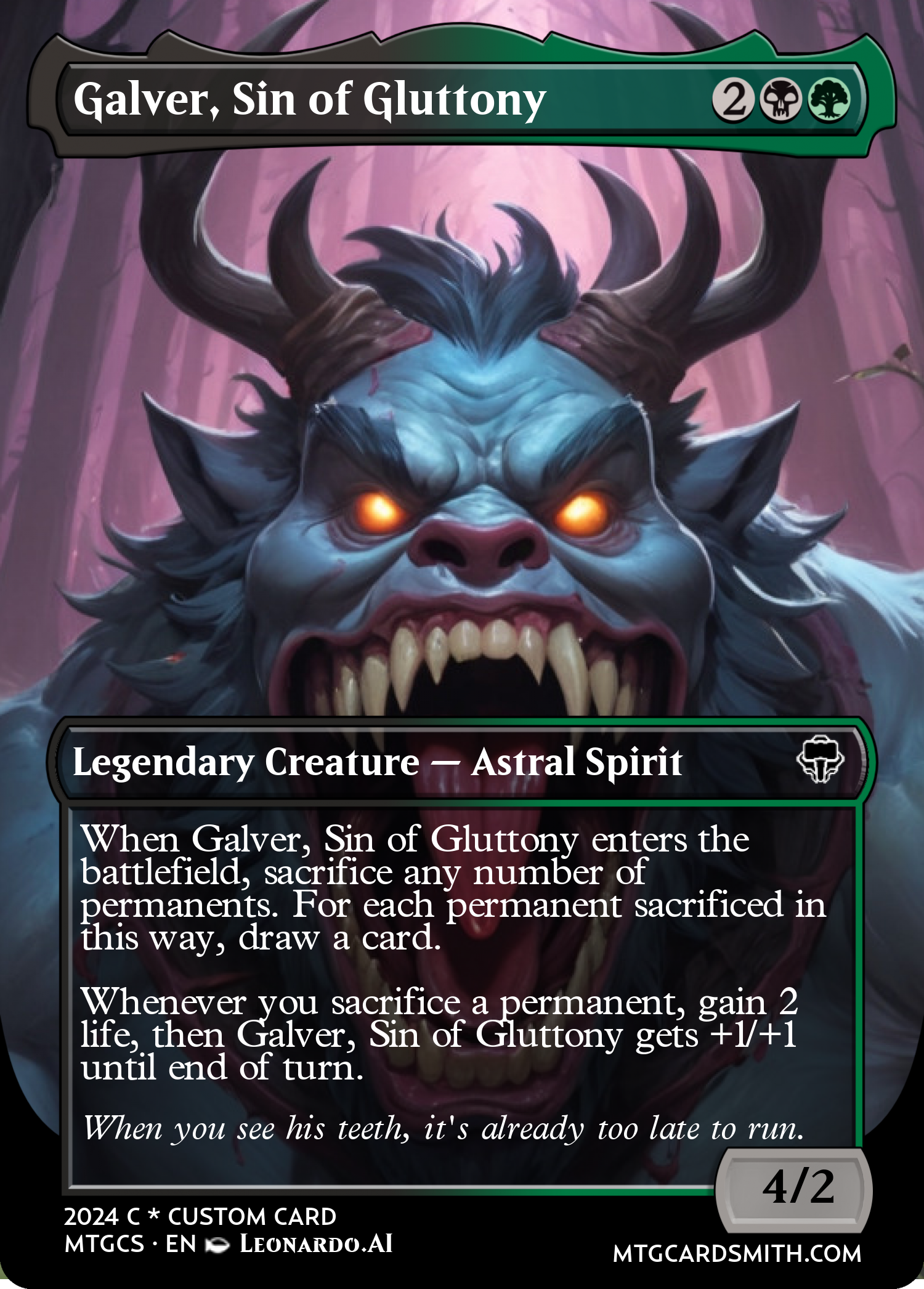 Galver, Sin of Gluttony