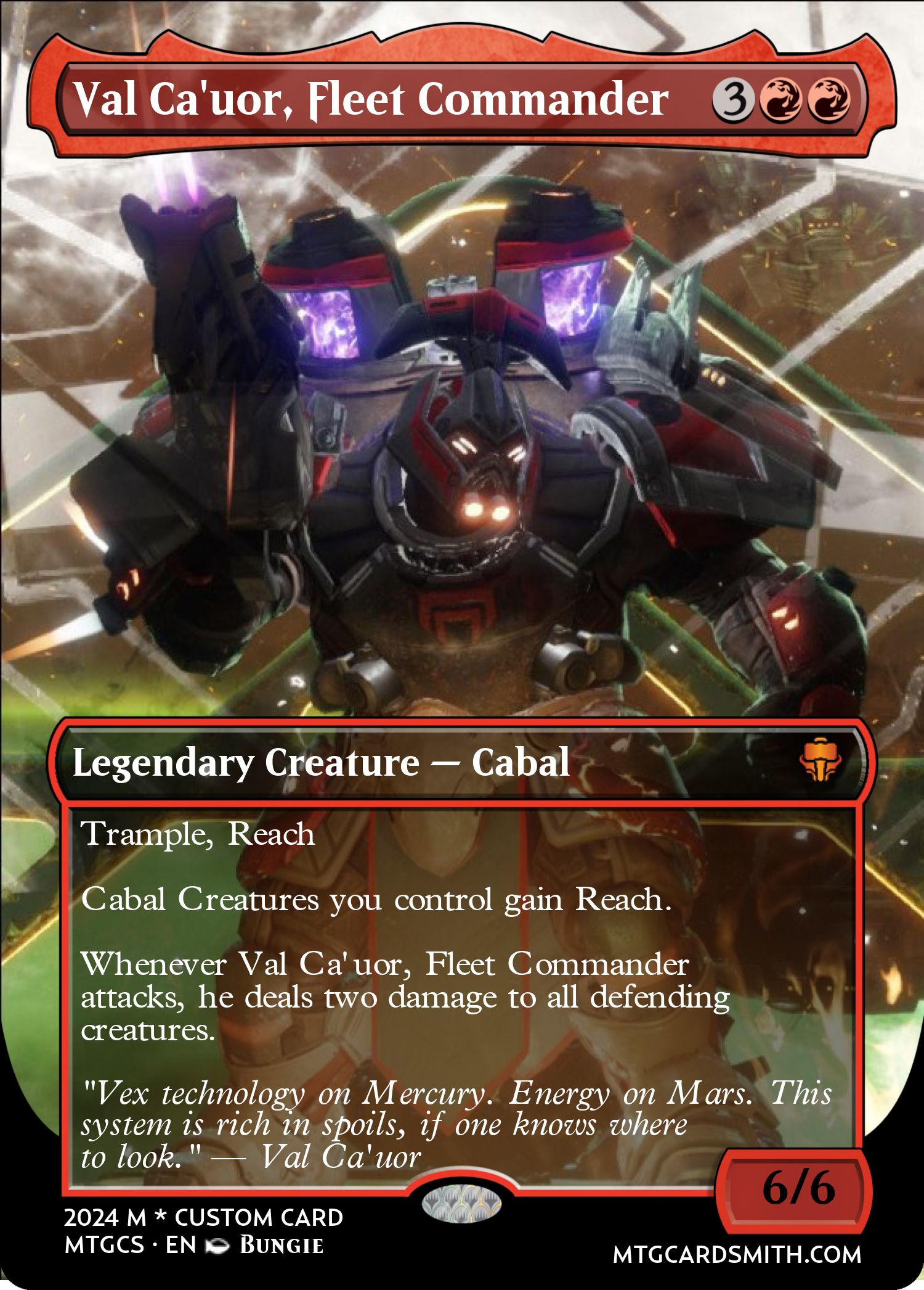 Val Ca'uor, Fleet Commander