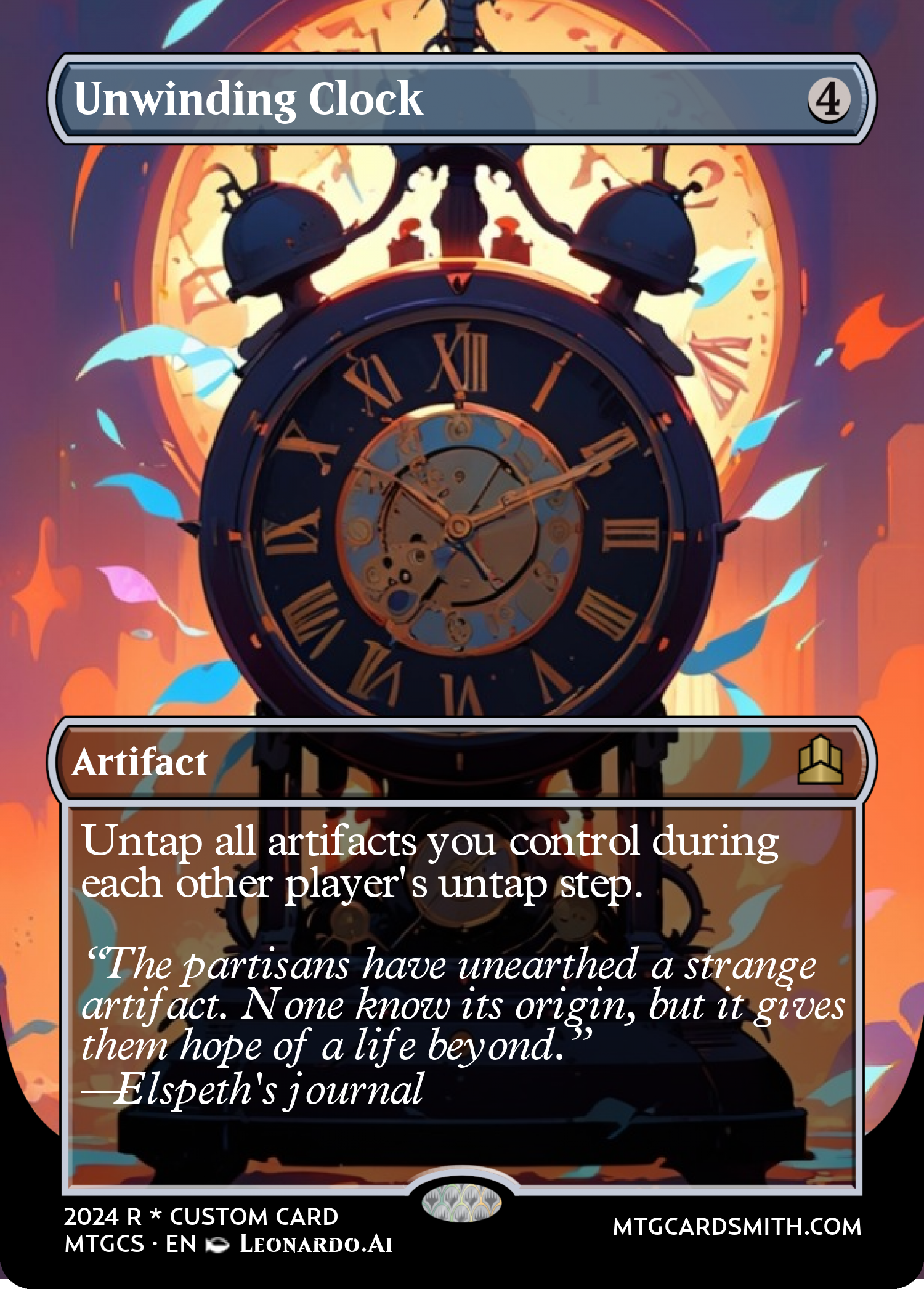 Unwinding Clock