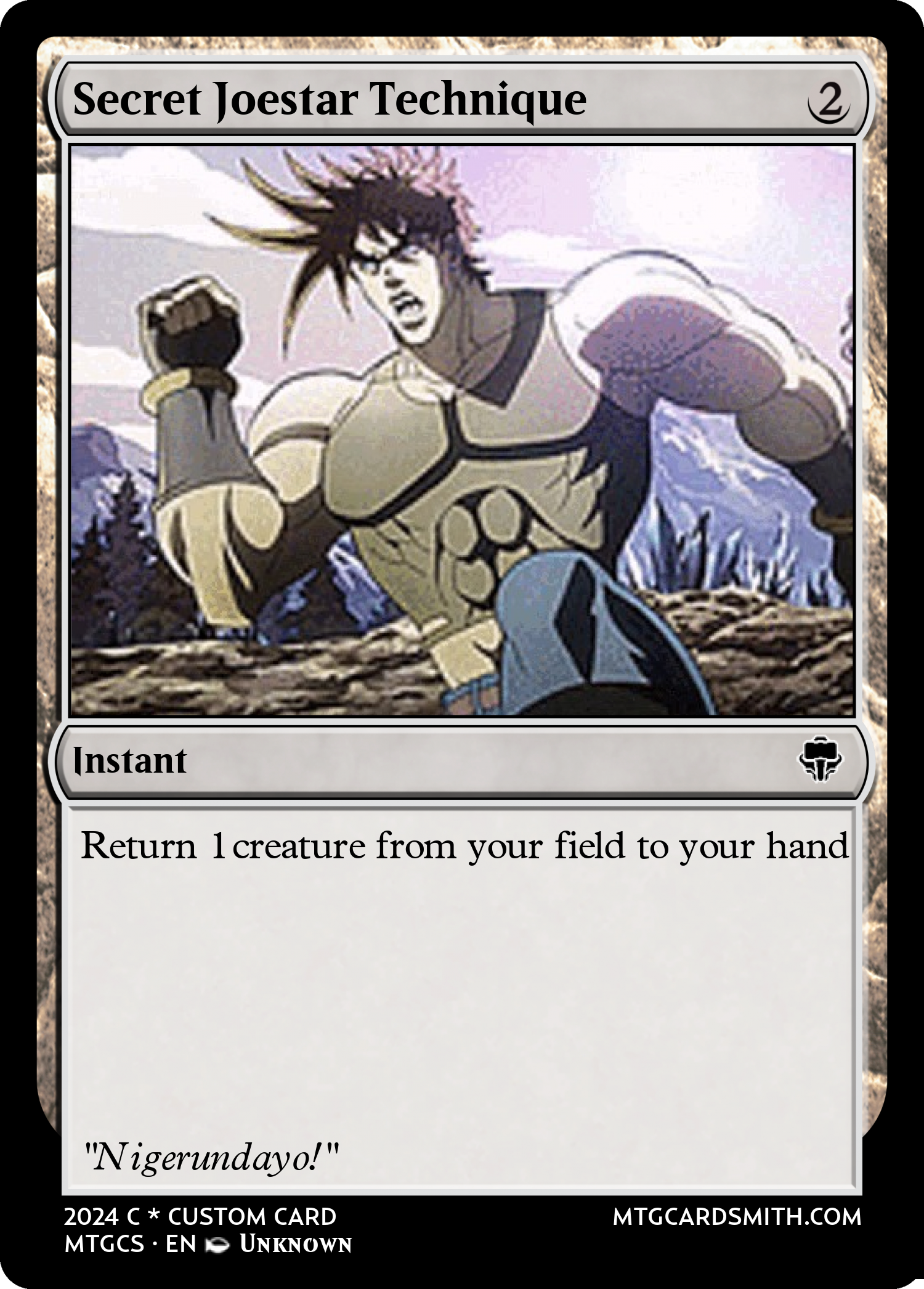 Secret Joestar Technique