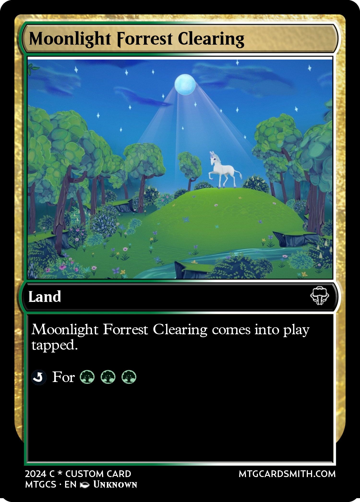 Moonlight Forrest Clearing