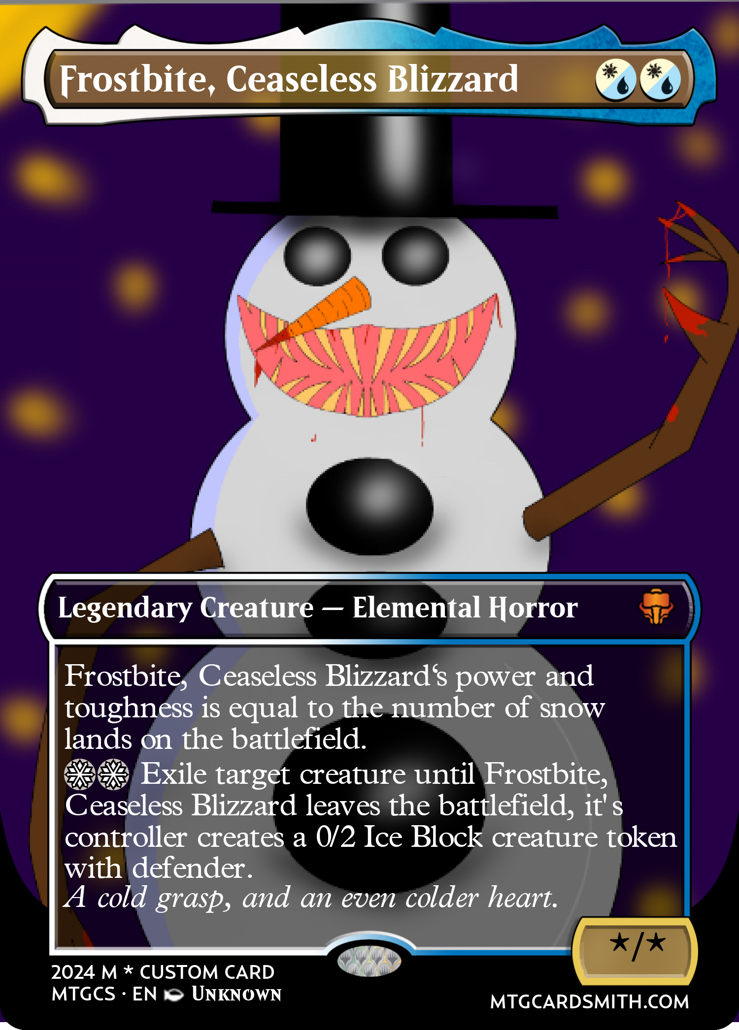 Frostbite, Ceaseless Blizzard