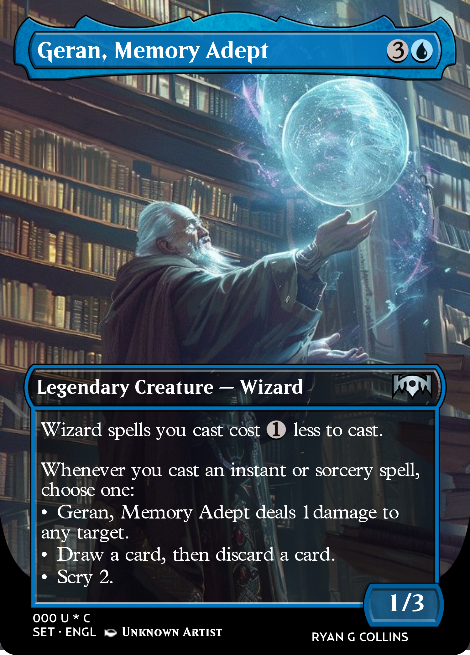 Geran, Memory Adept