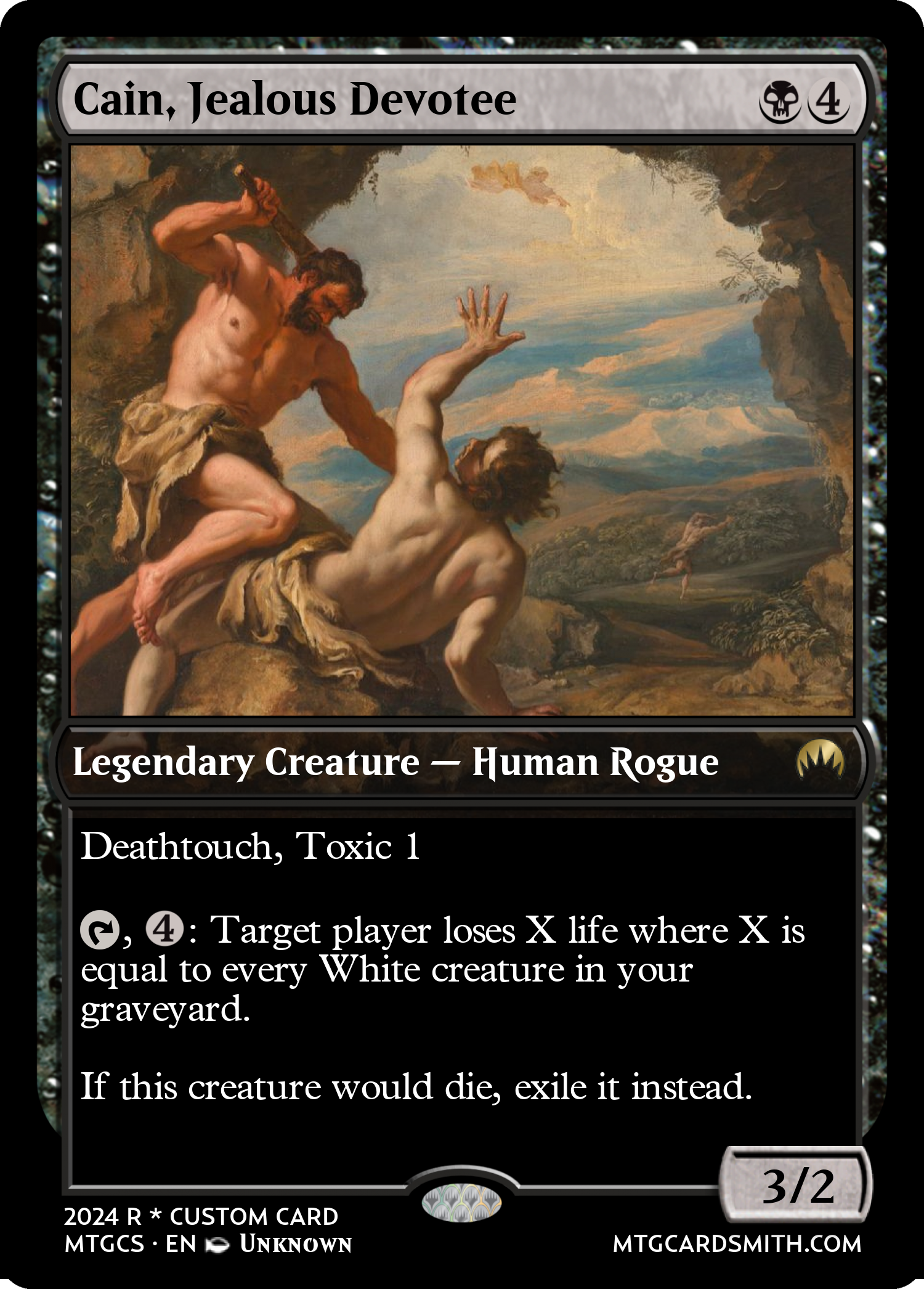Cain, Jealous Devotee