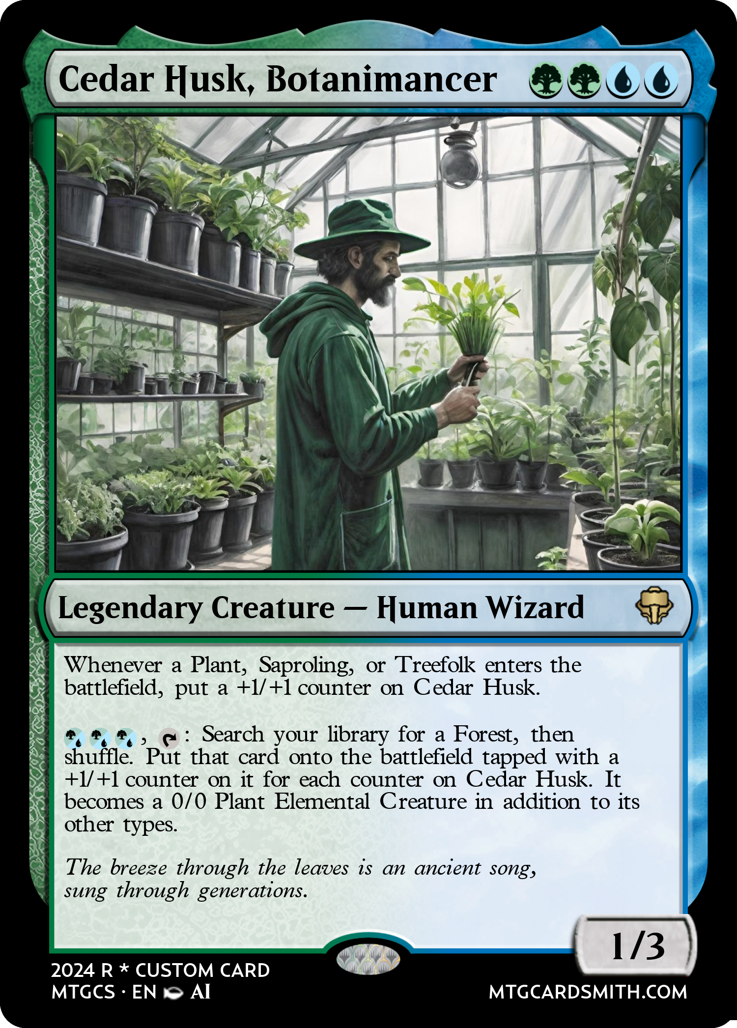 Cedar Husk, Botanimancer