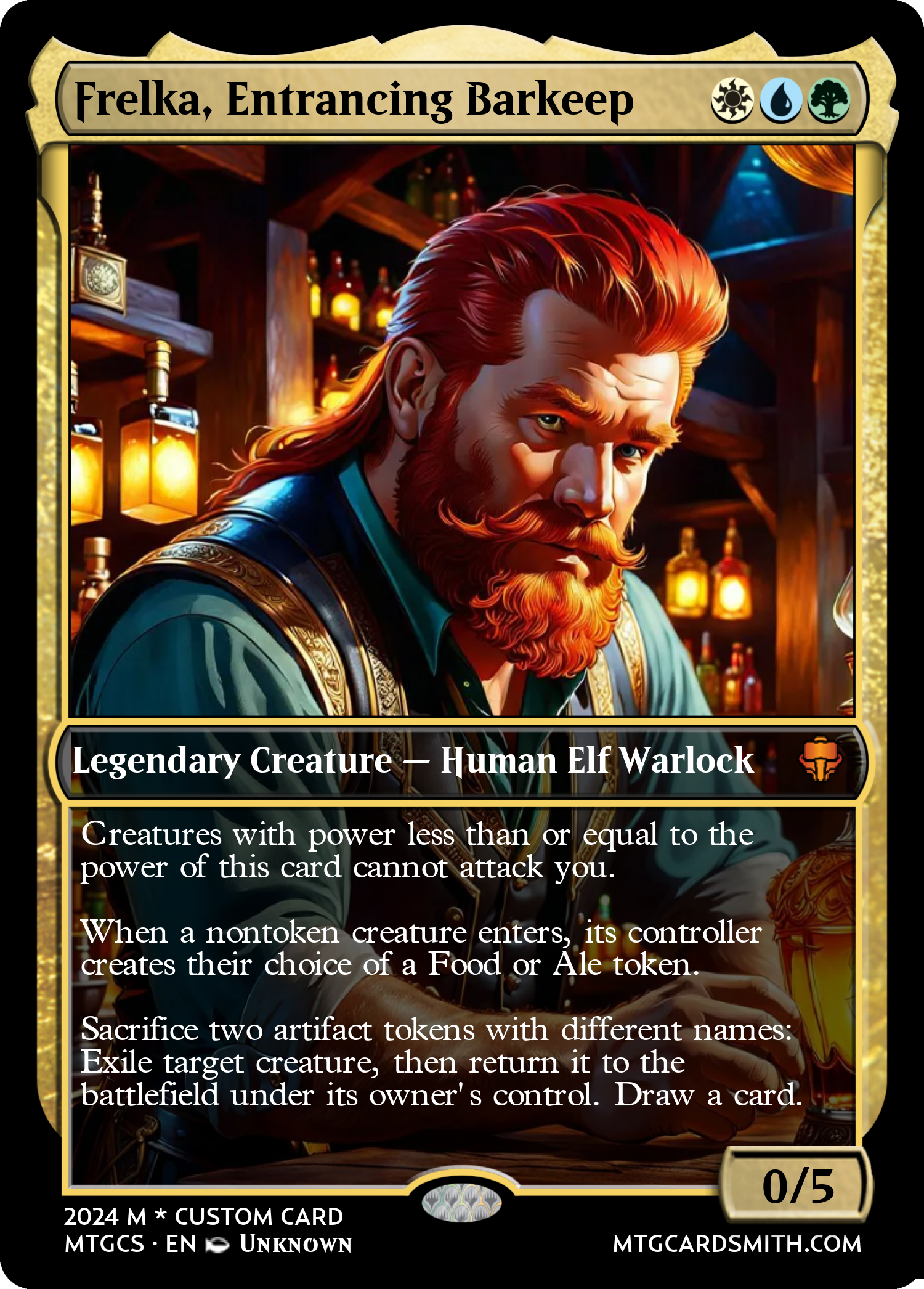 Frelka, Entrancing Barkeep