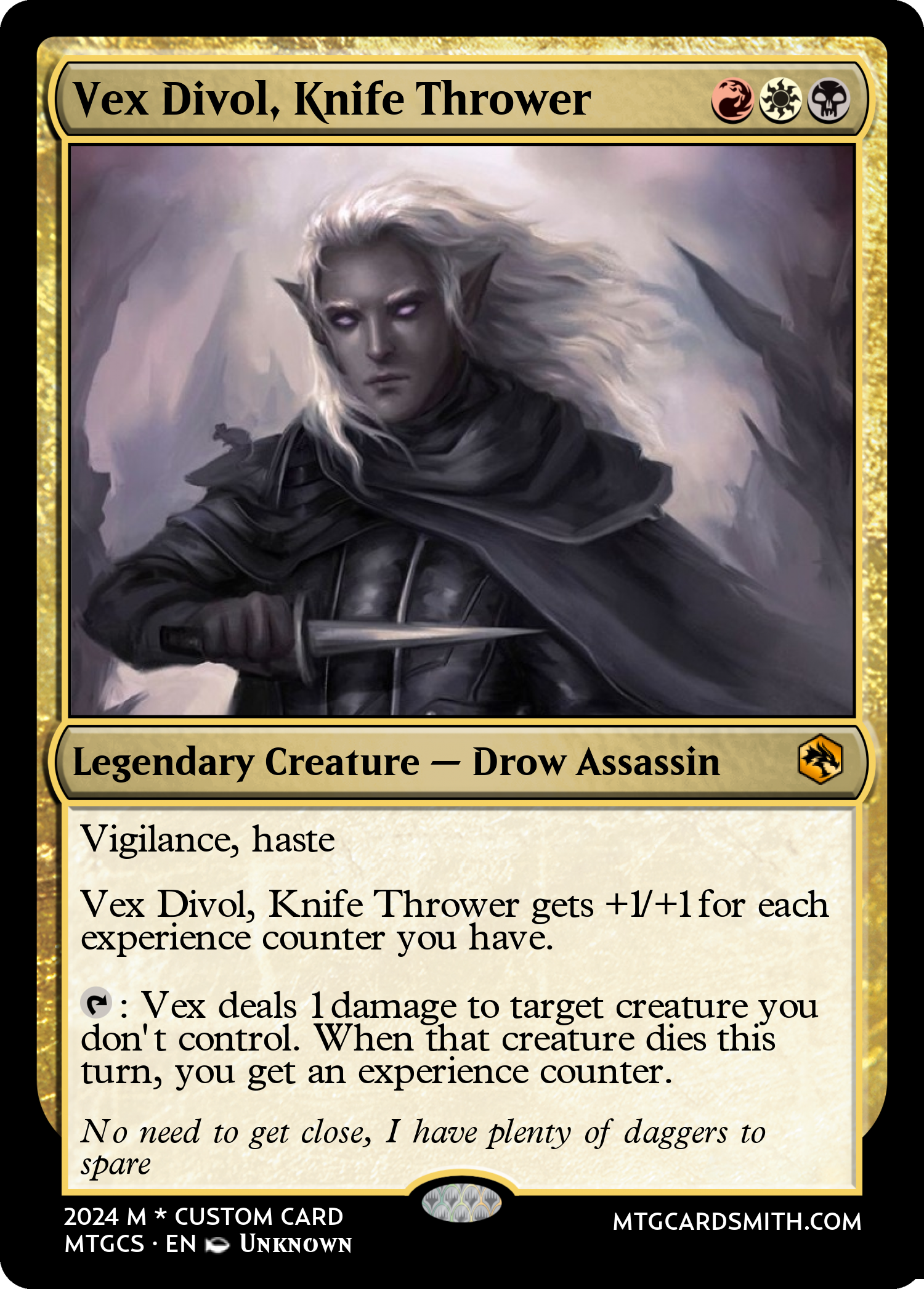 Vex Divol, Knife Thrower