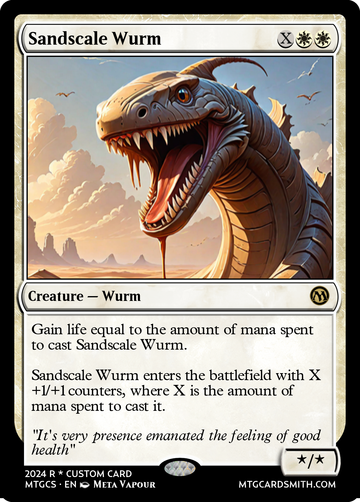 Sandscale Wurm