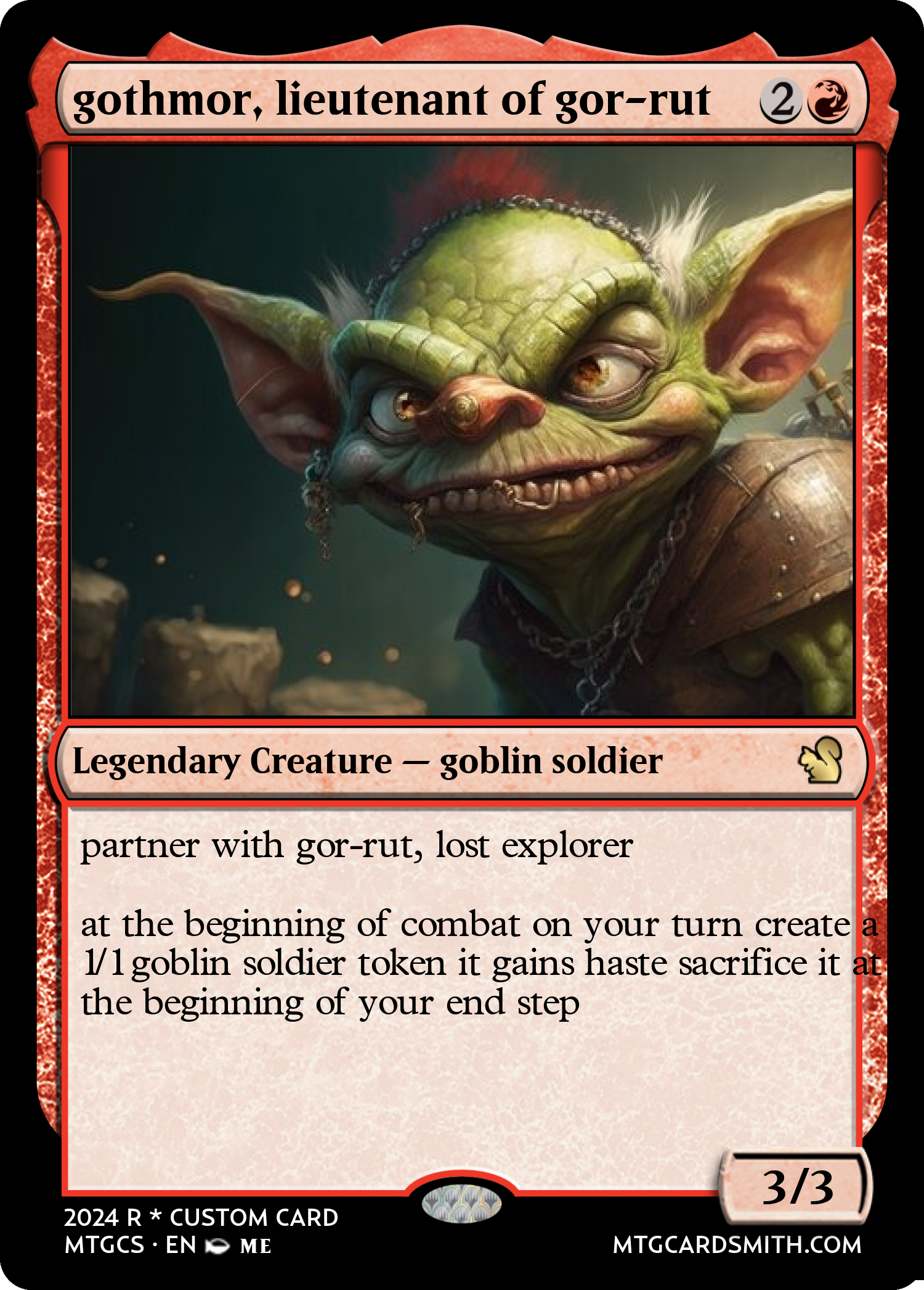 gothmor, lieutenant of gor-rut