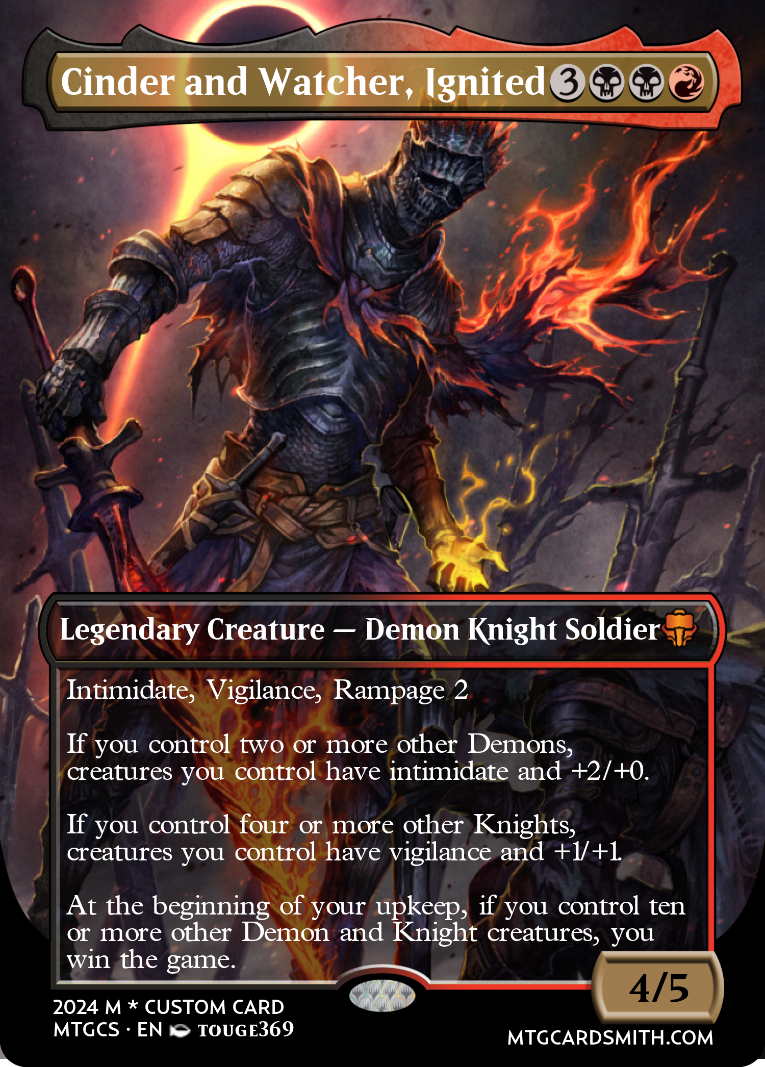 Cinder and Watcher, Ignited
