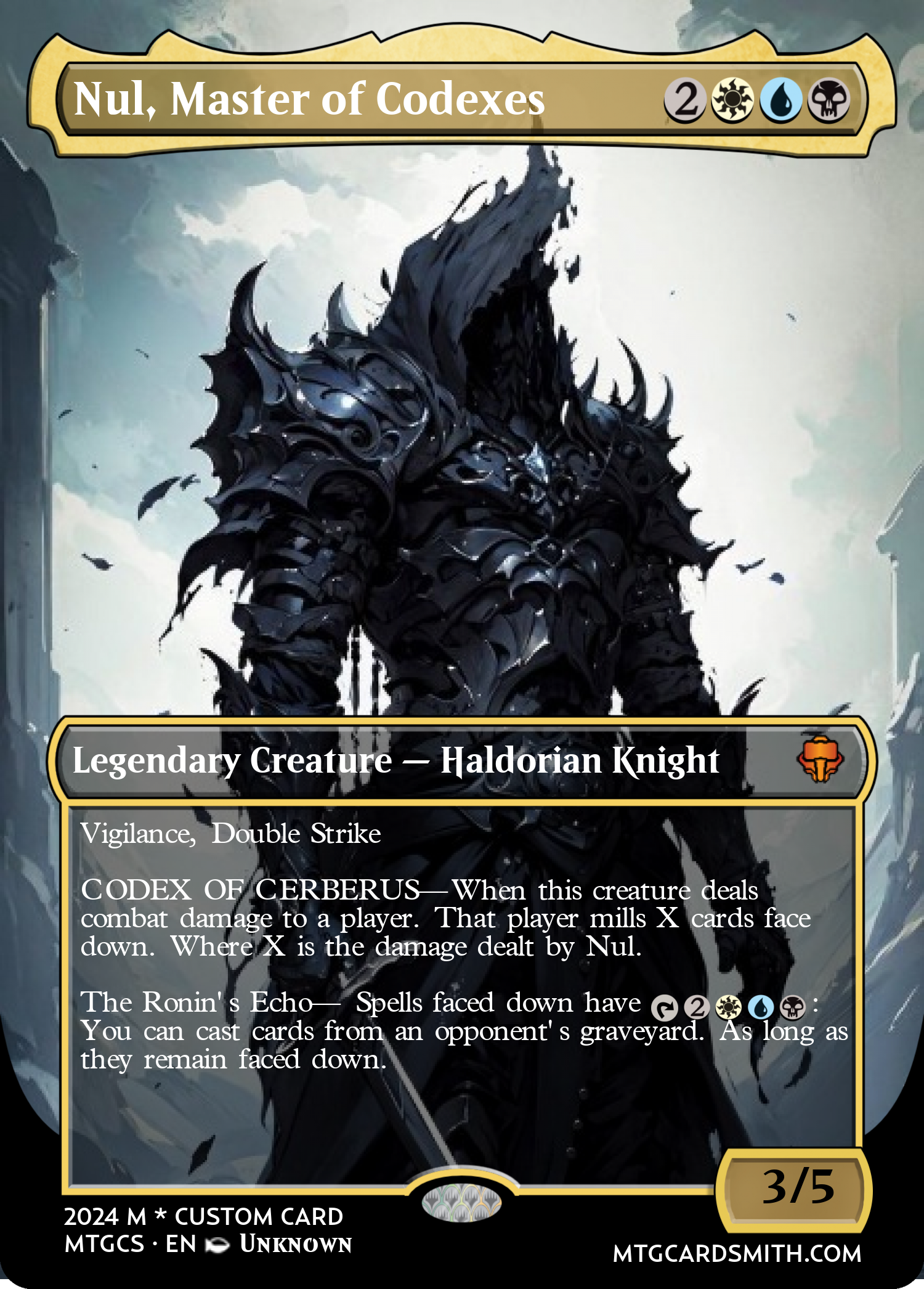 Nul, Master of Codexes