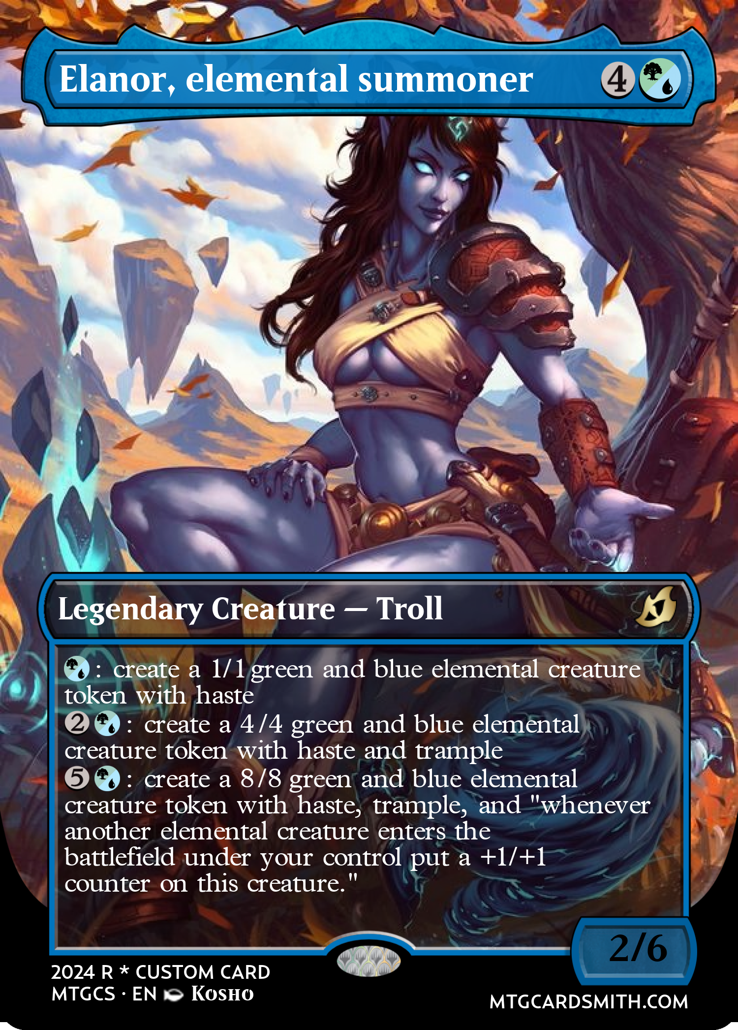 Elanor, elemental summoner