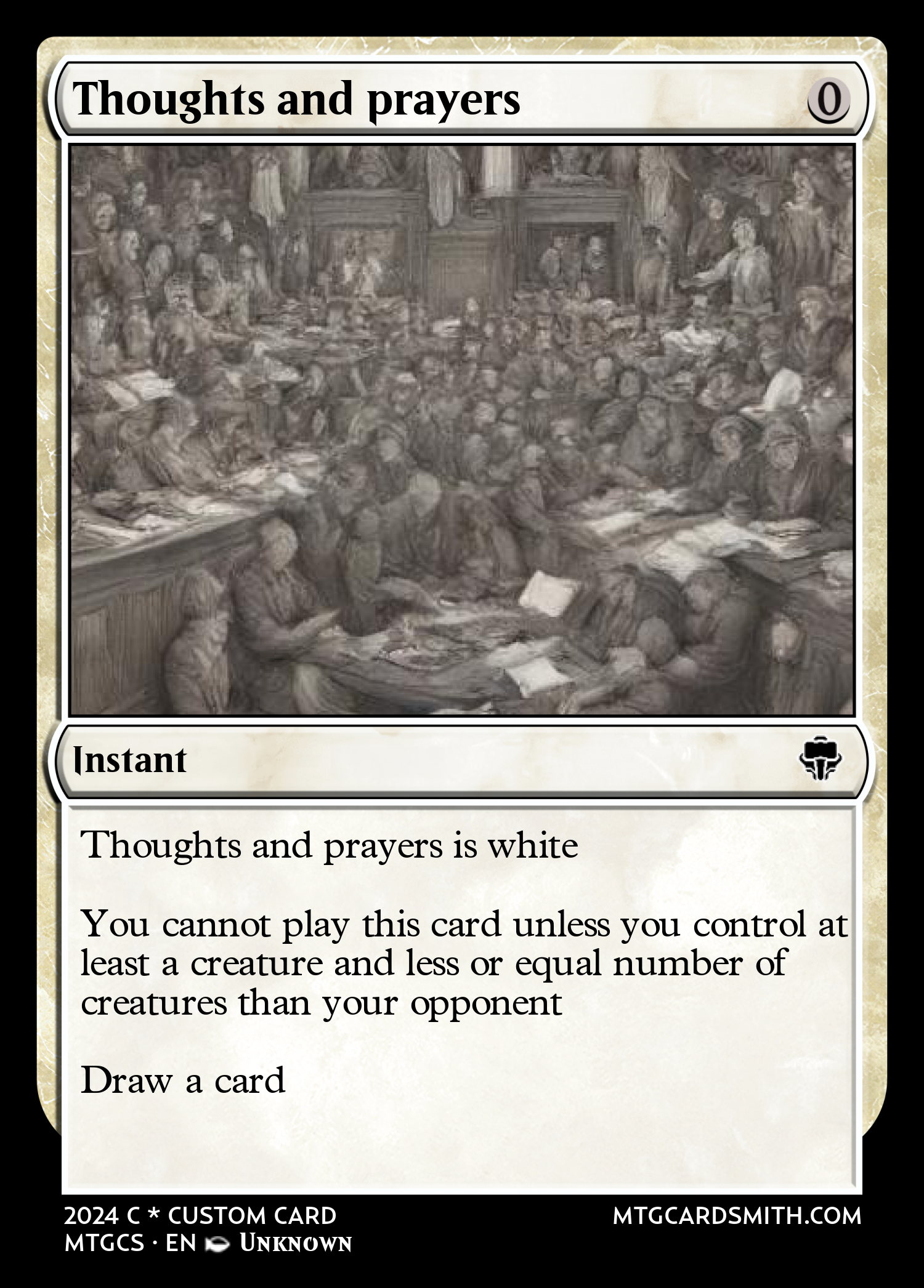 Thoughts and prayers