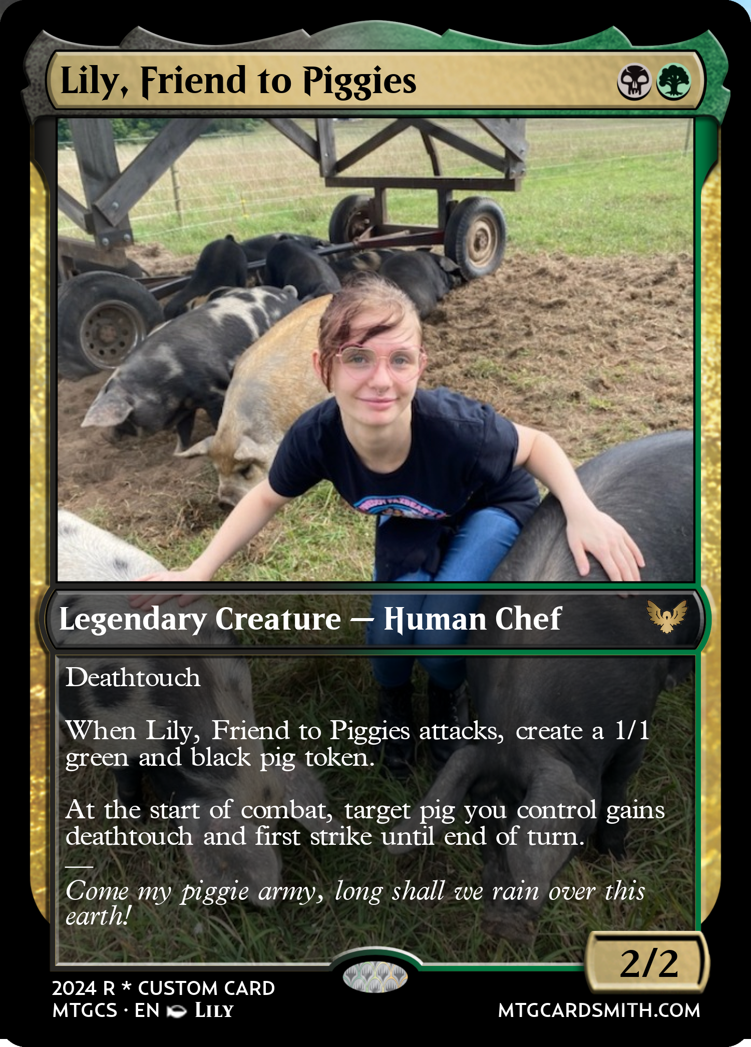 Lily, Friend to Piggies