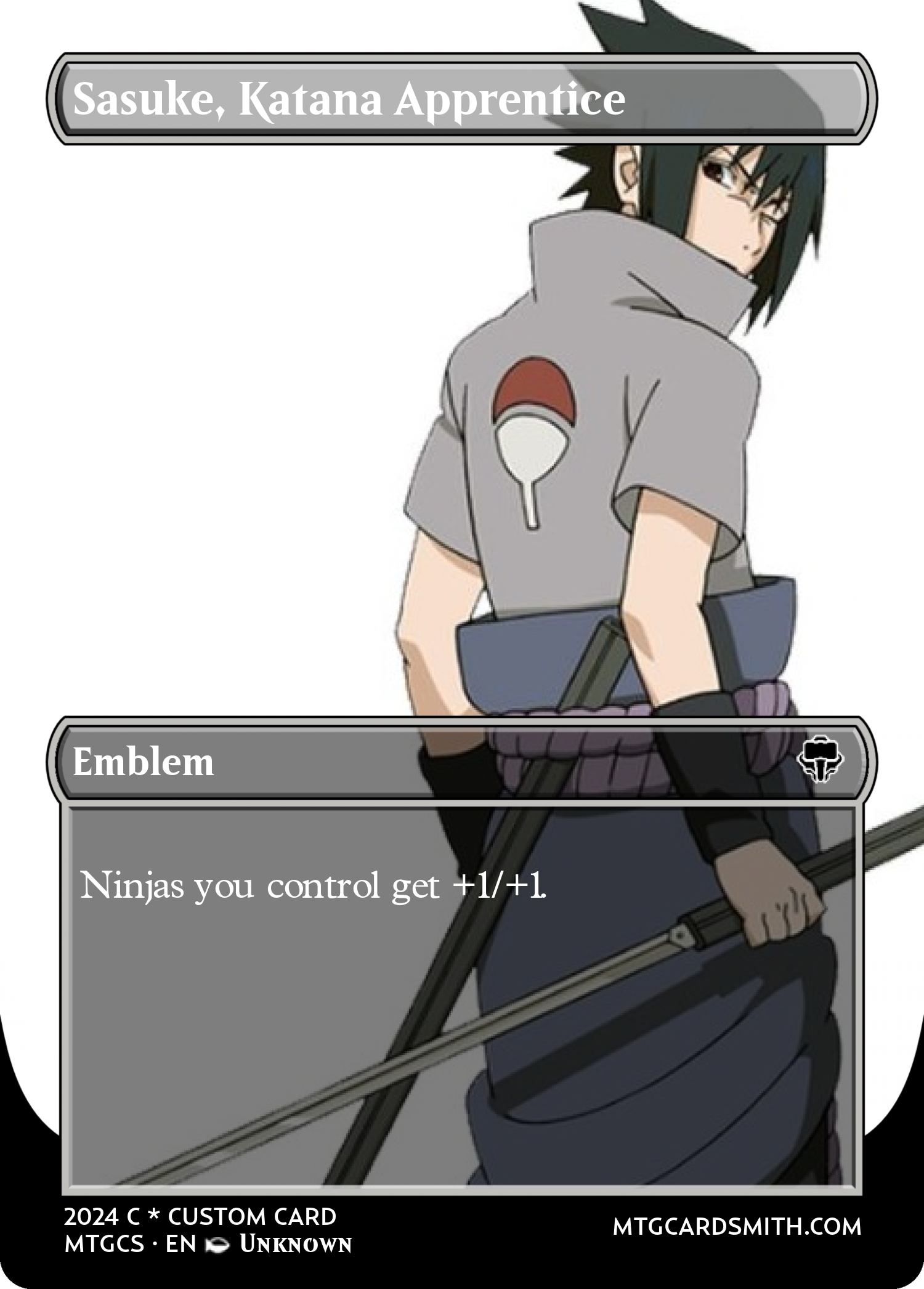 Sasuke, Katana Apprentice