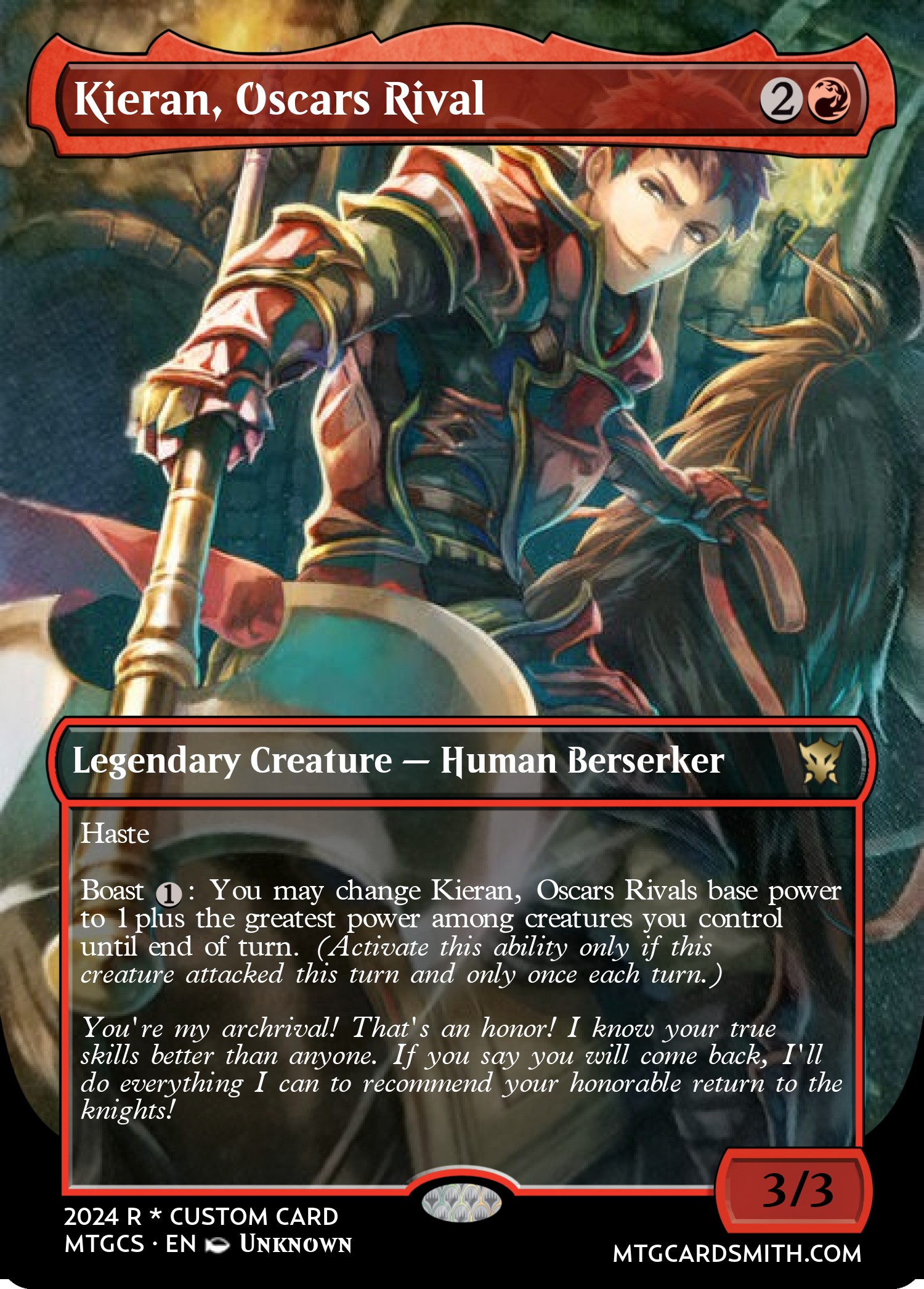 Kieran, Oscars Rival