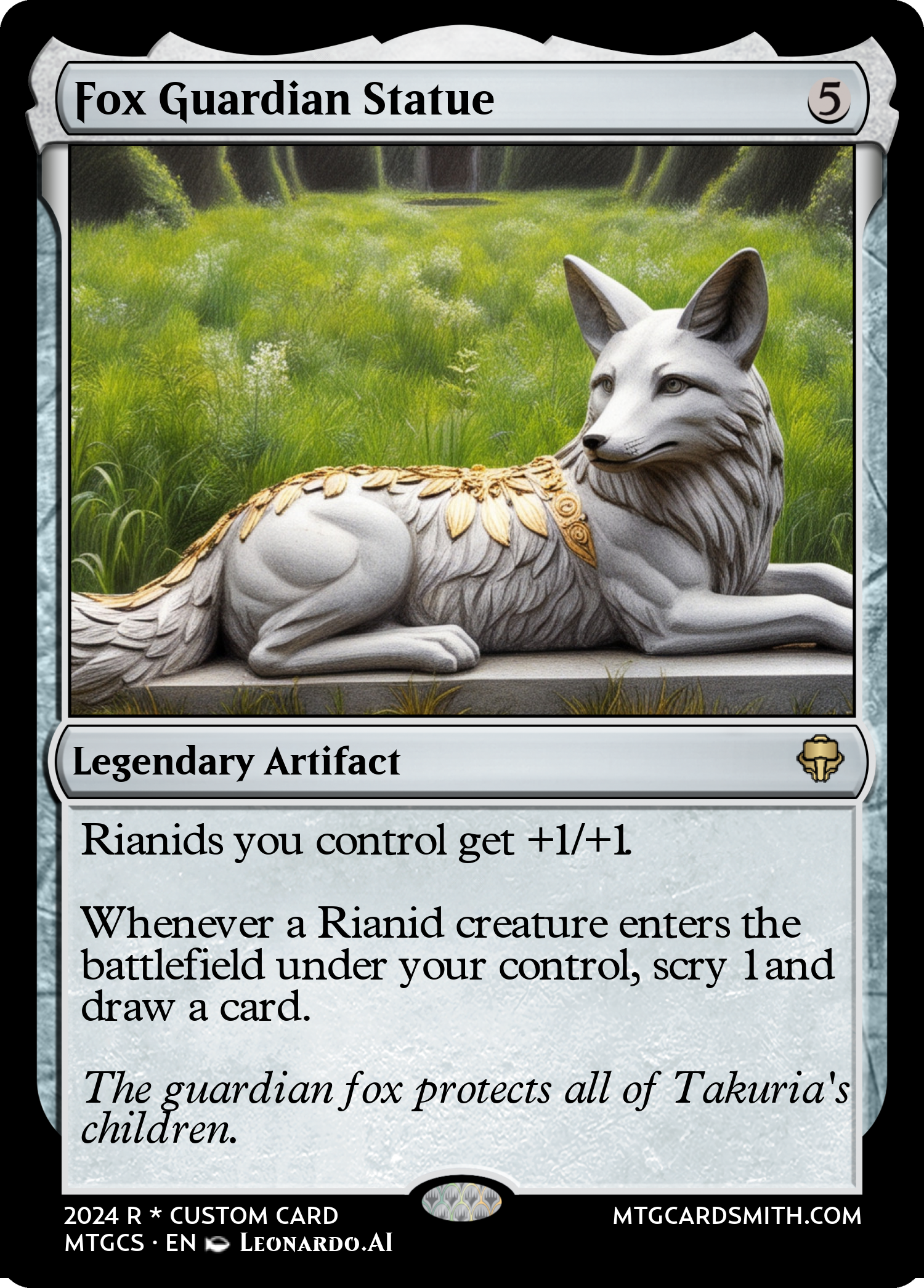 Fox Guardian Statue