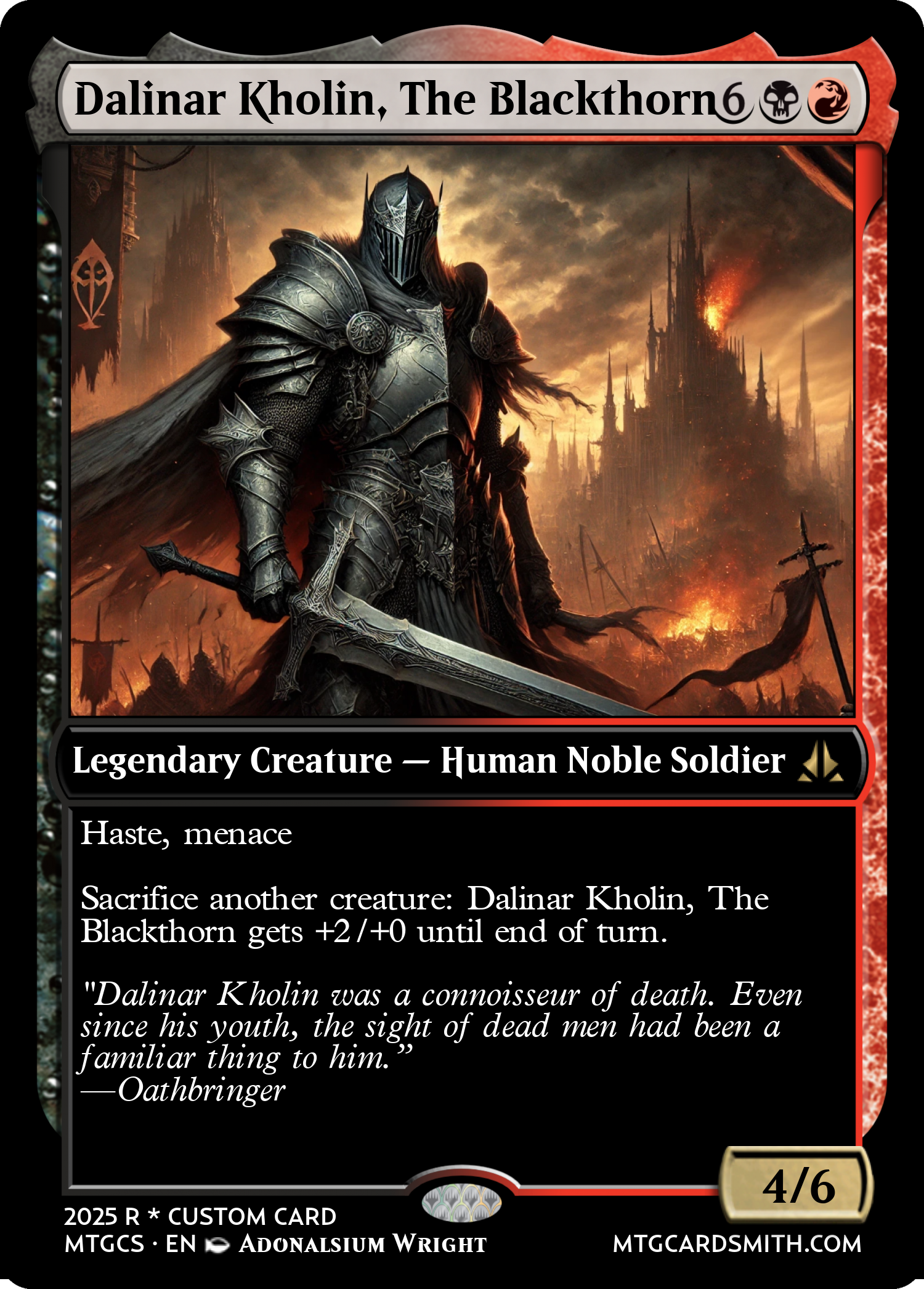 Dalinar Kholin, The Blackthorn