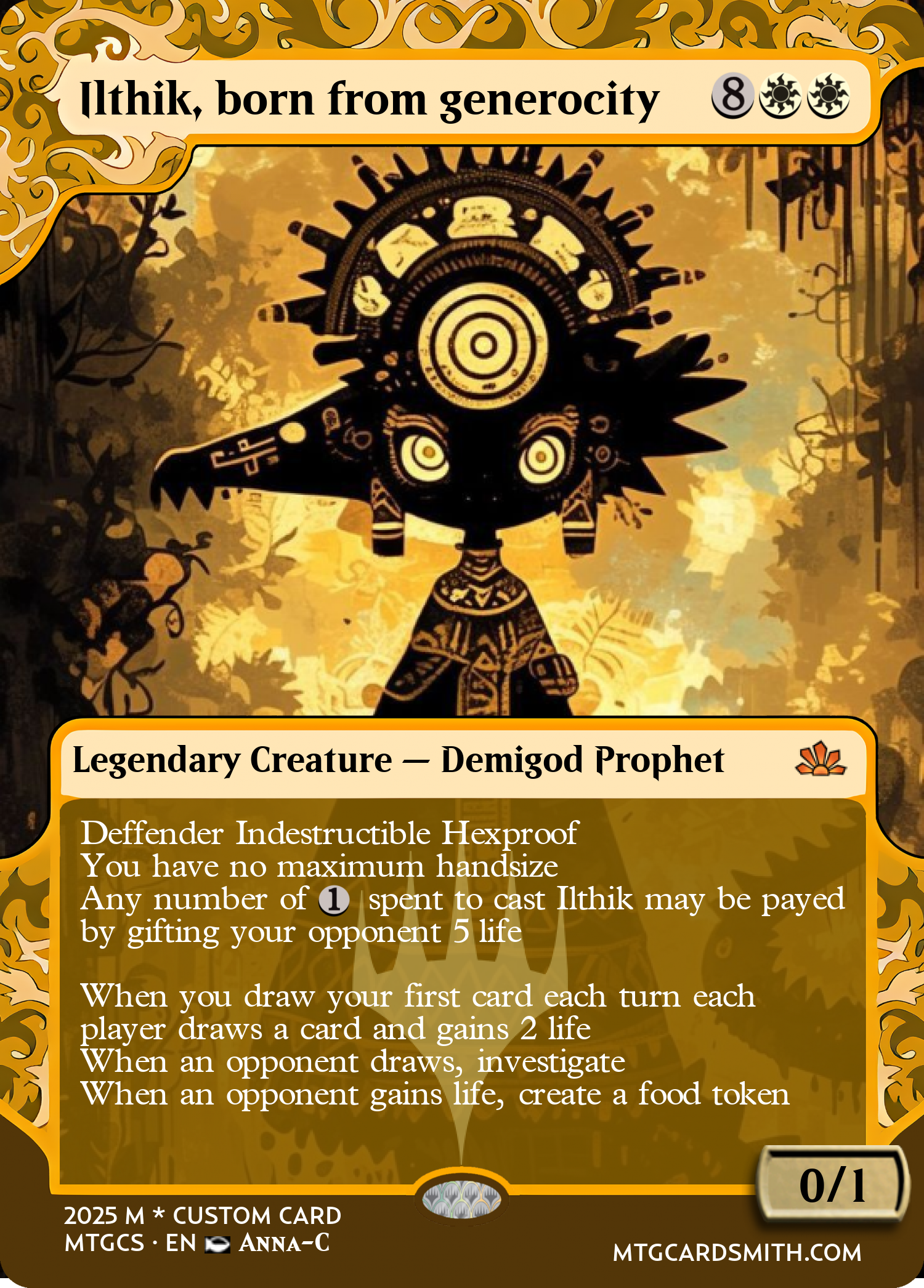 Ilthik, born from generocity