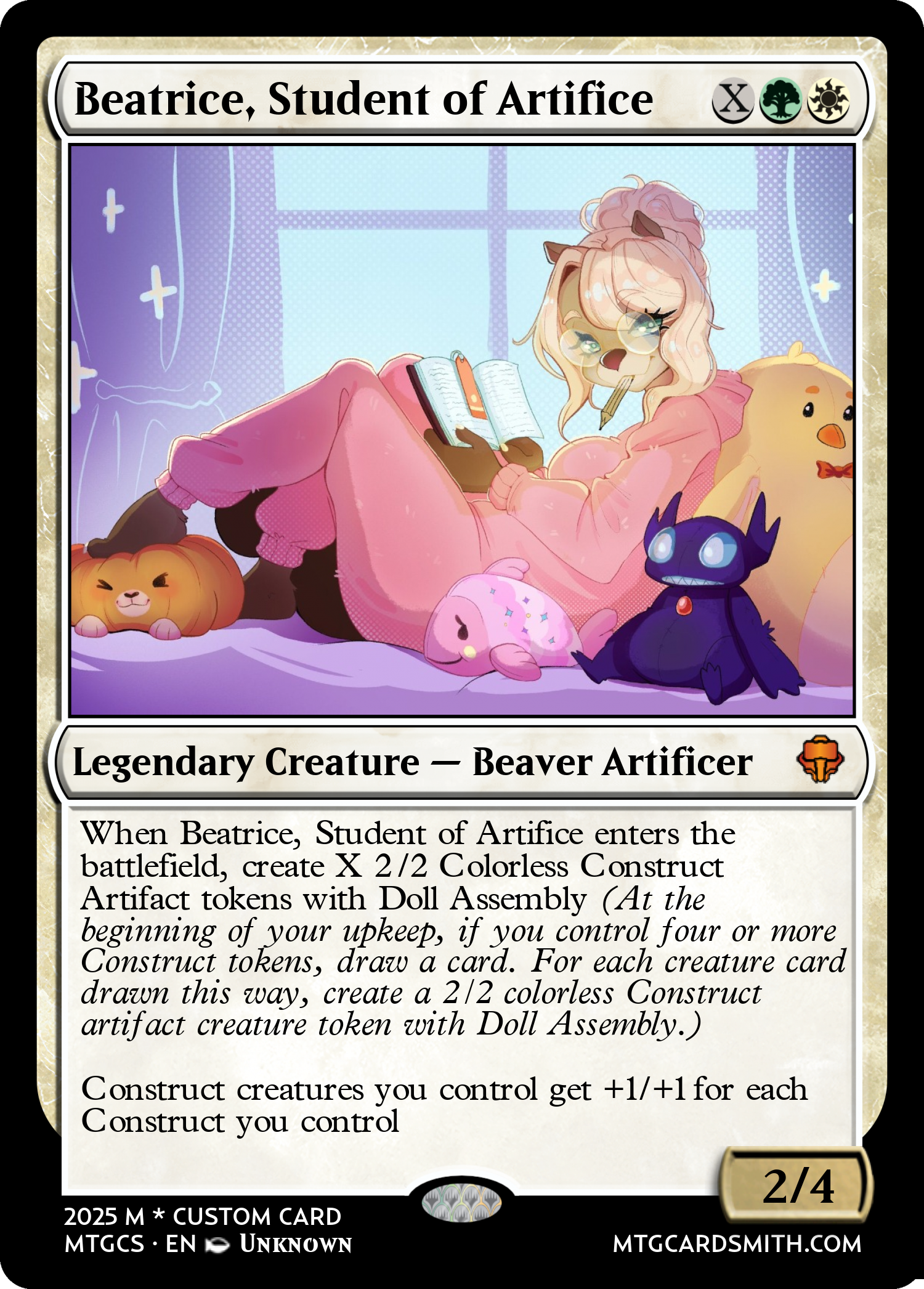 Beatrice, Student of Artifice