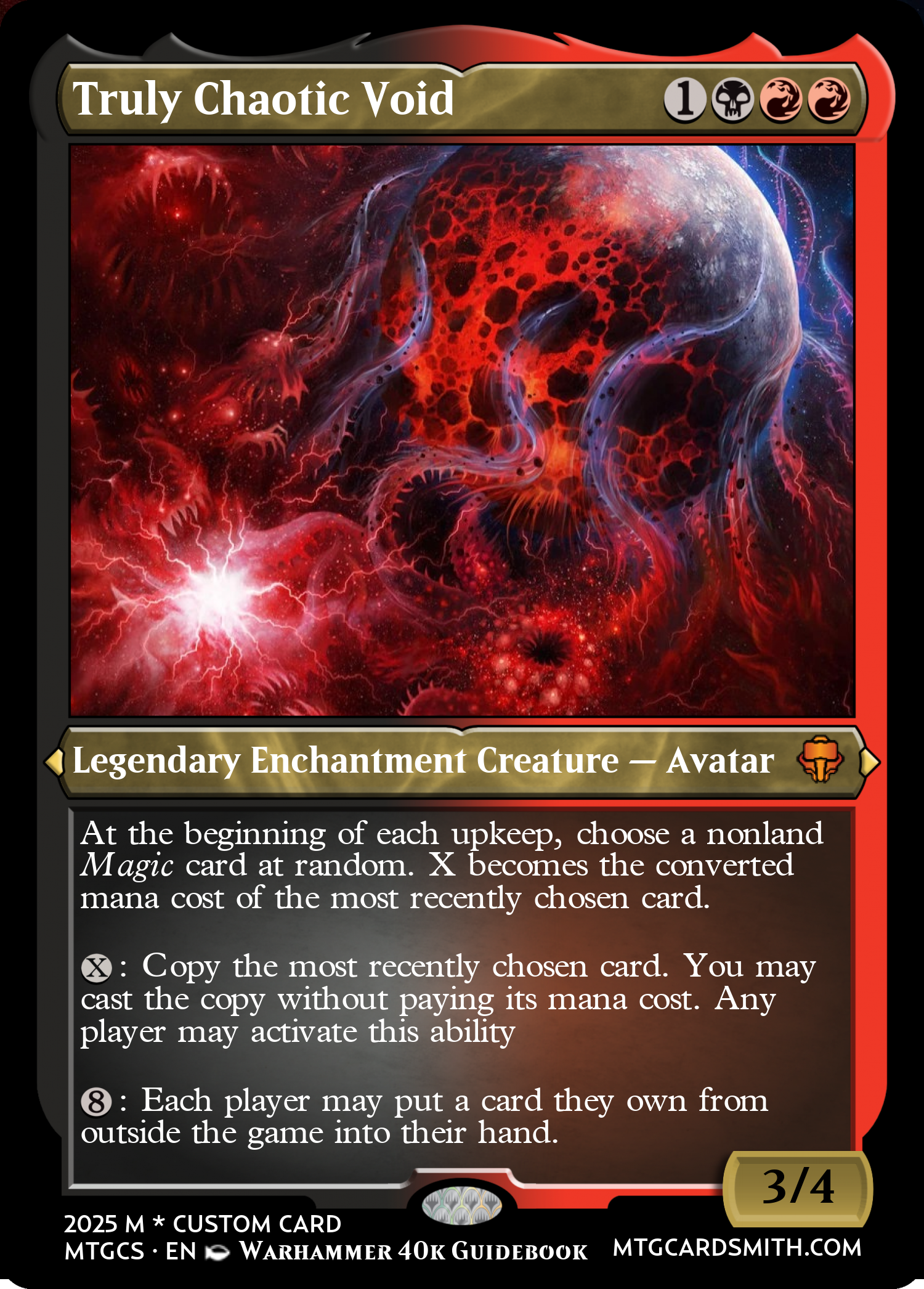 Truly Chaotic Void