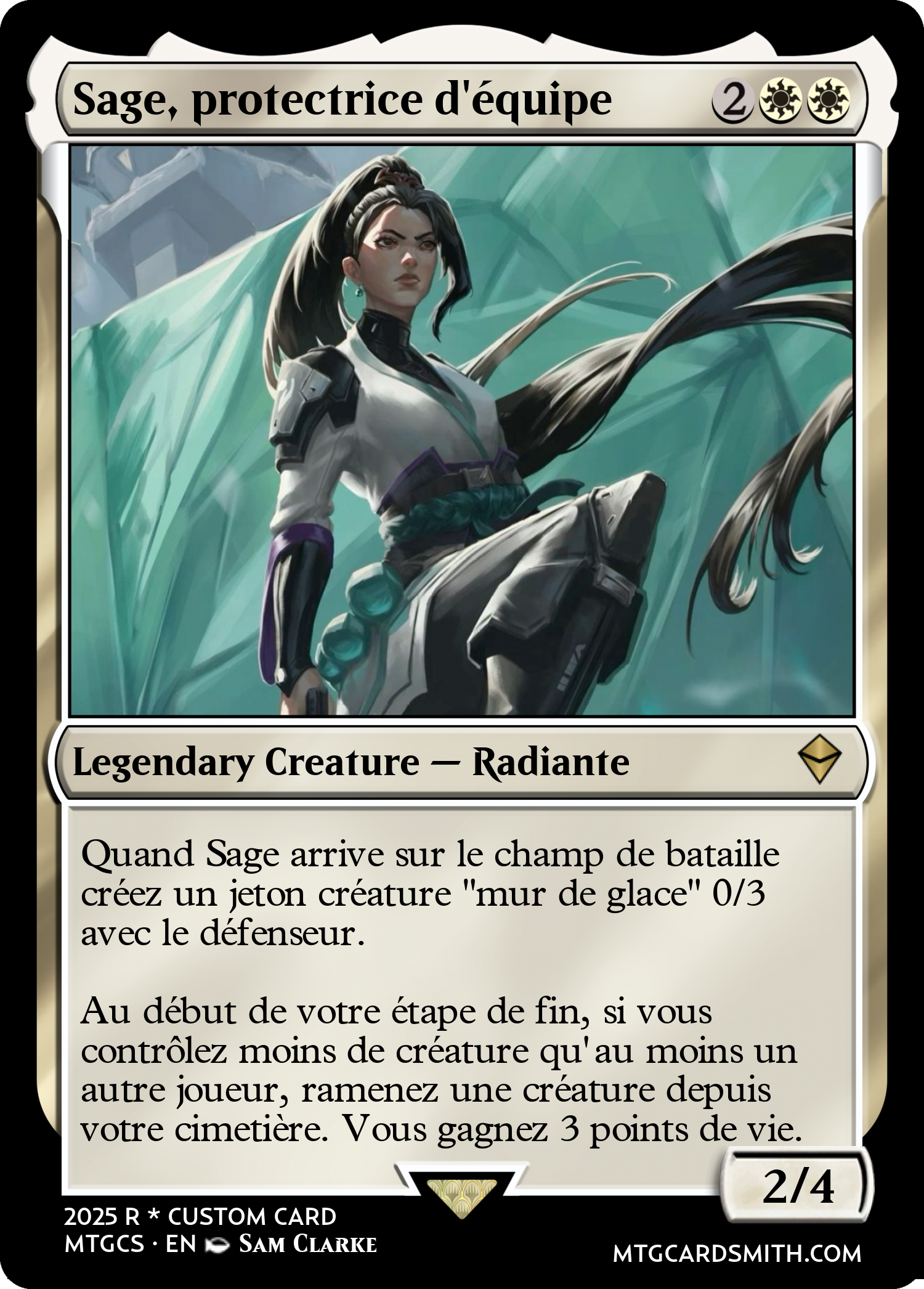Sage, protectrice d'équipe