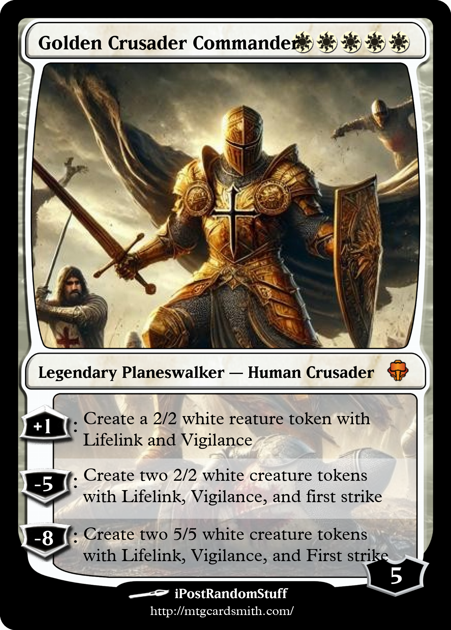 Golden Crusader Commander