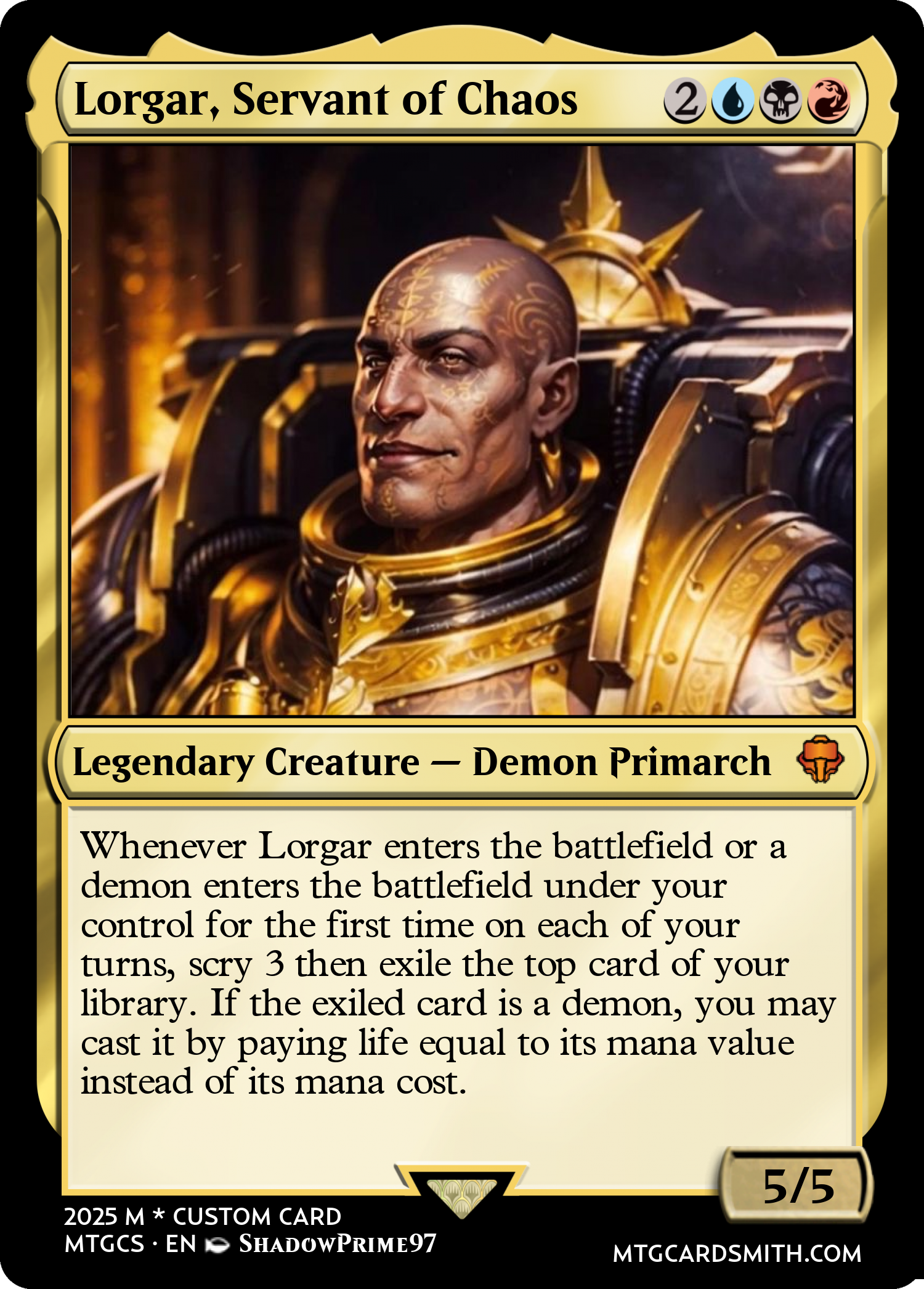Lorgar, Servant of Chaos