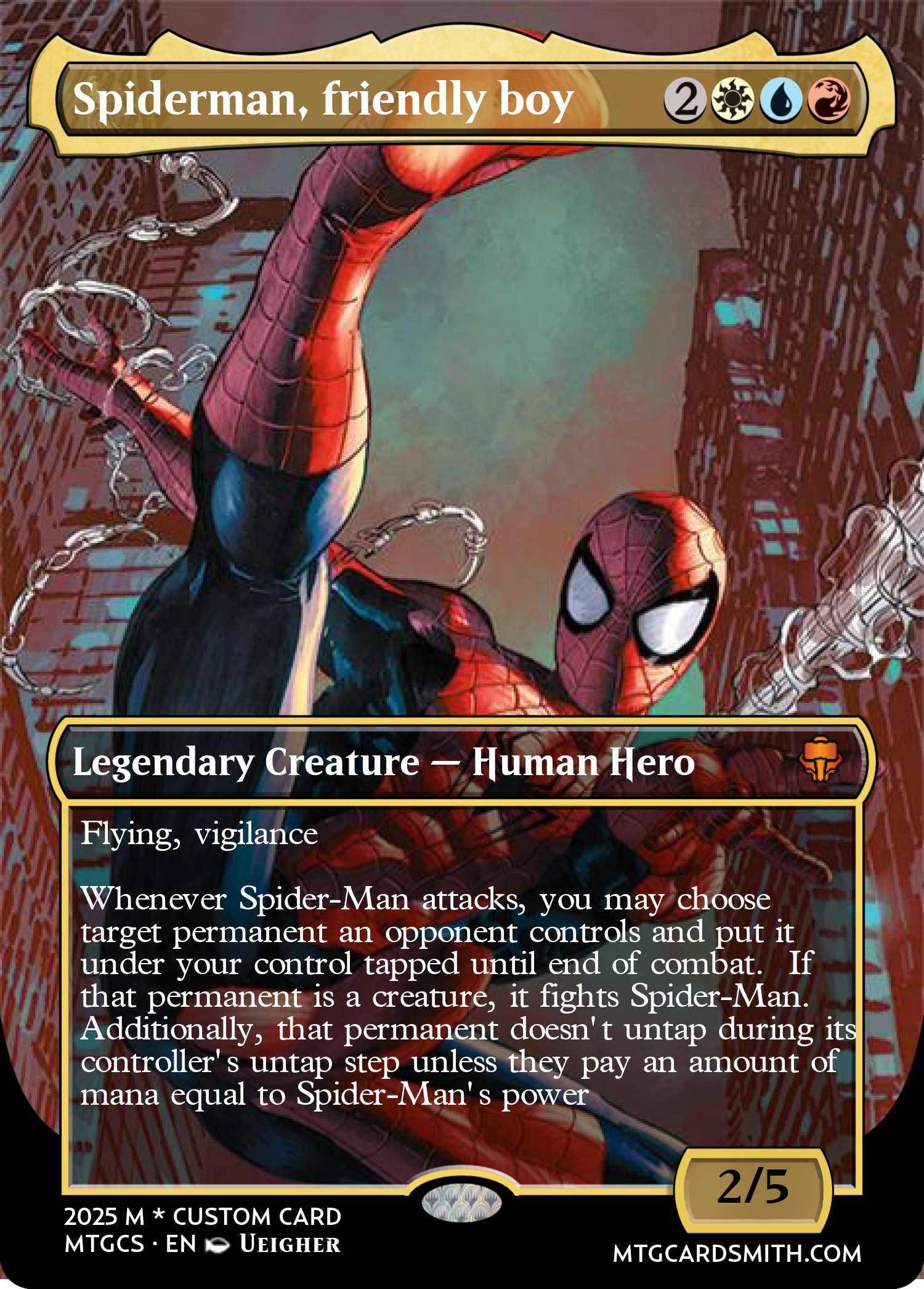 Spiderman, friendly boy
