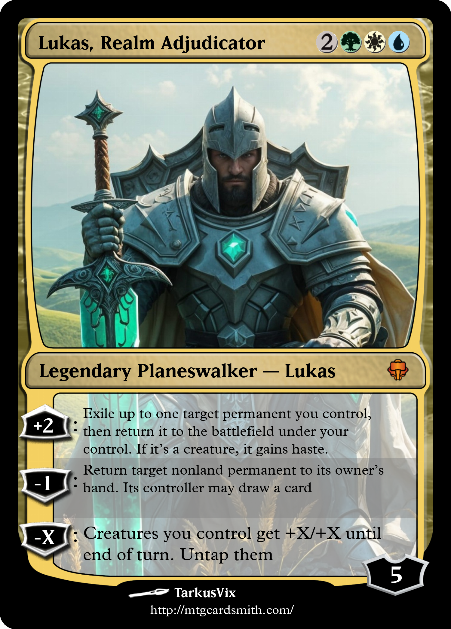 Lukas, Realm Adjudicator 