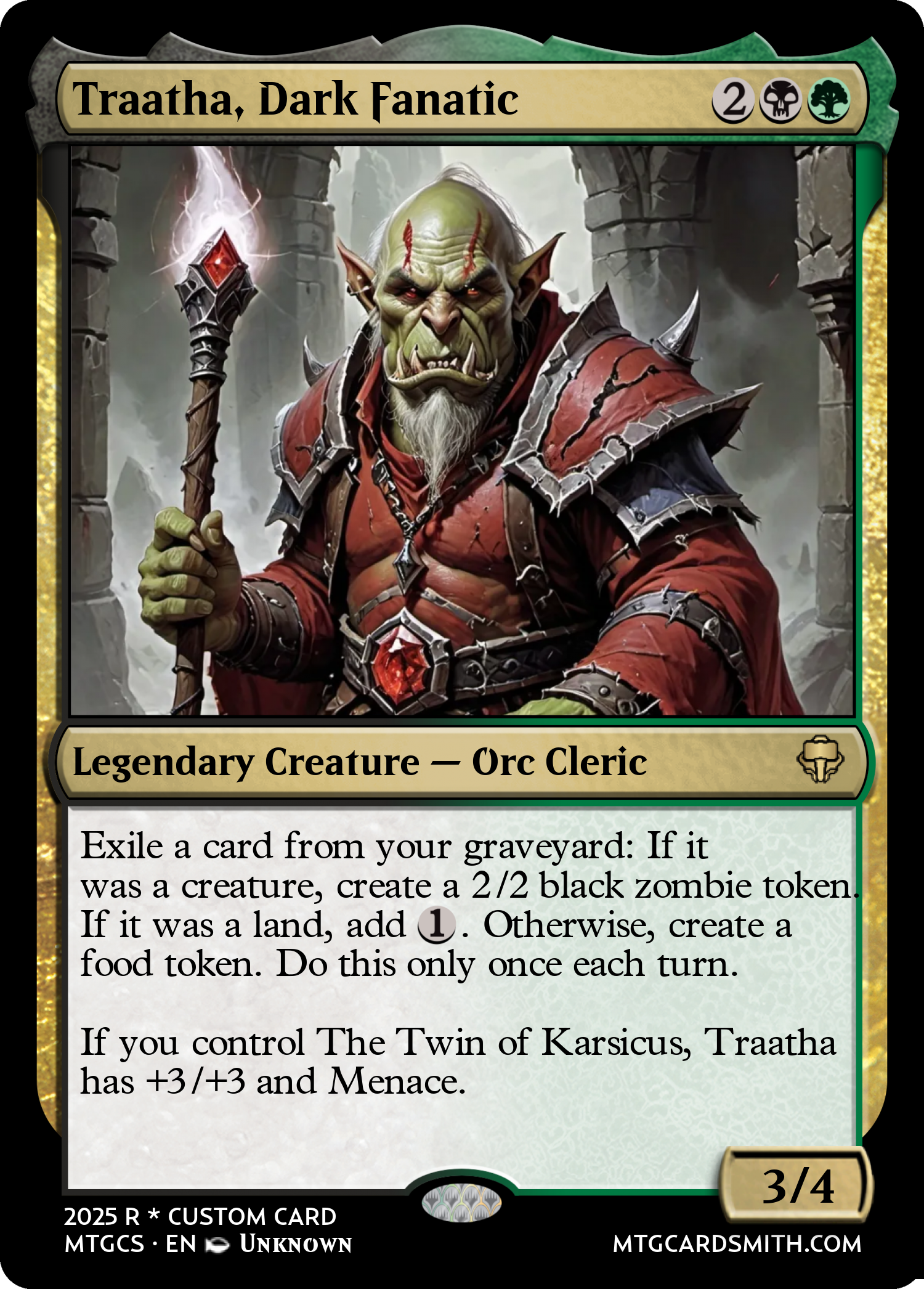 Traatha, Dark Fanatic