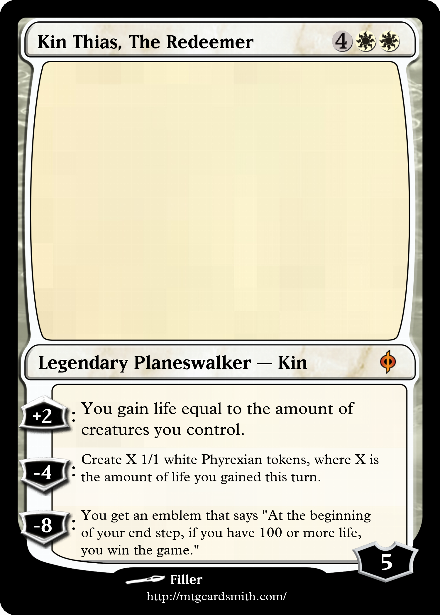 Kin Thias, The Redeemer