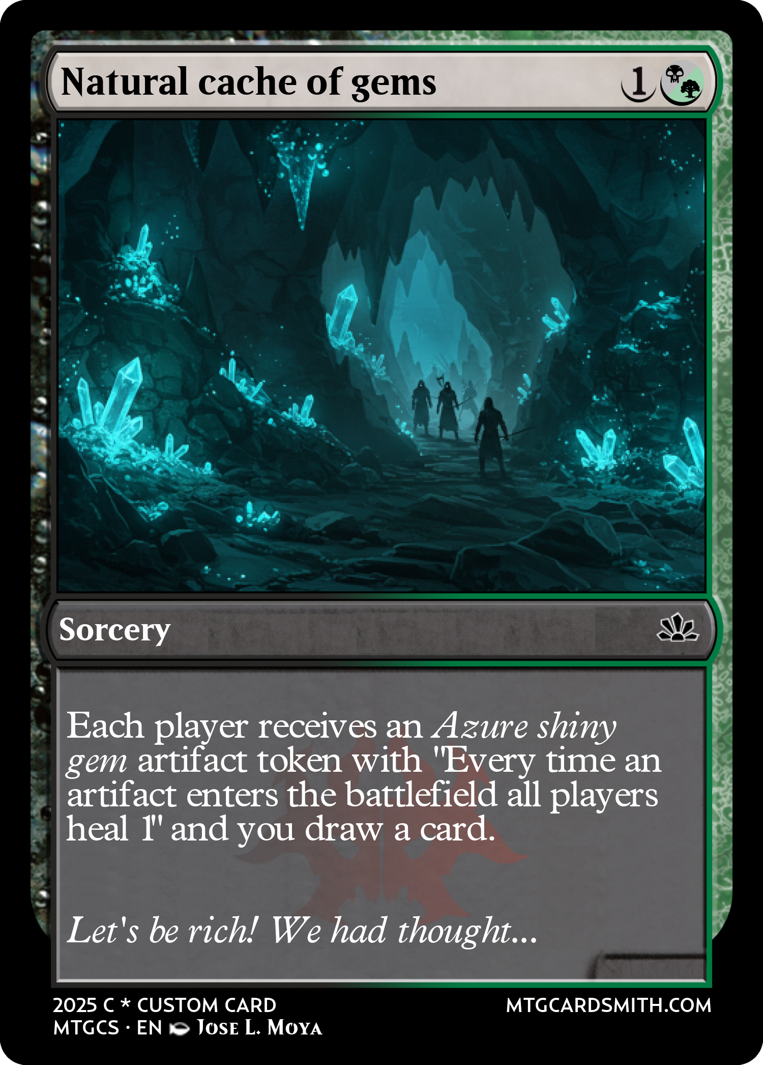 Natural cache of gems