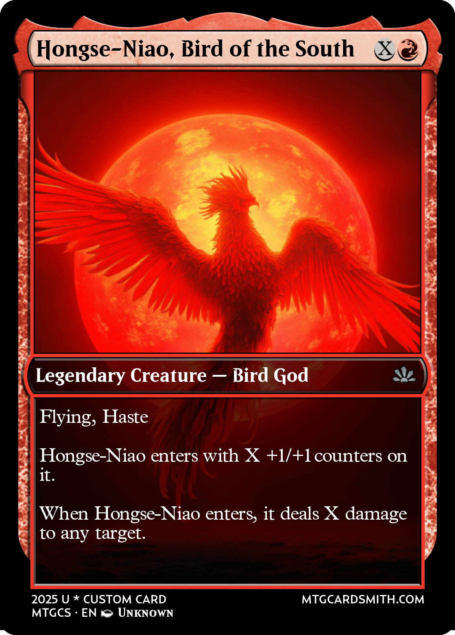 Hongse-Niao, Bird of the South