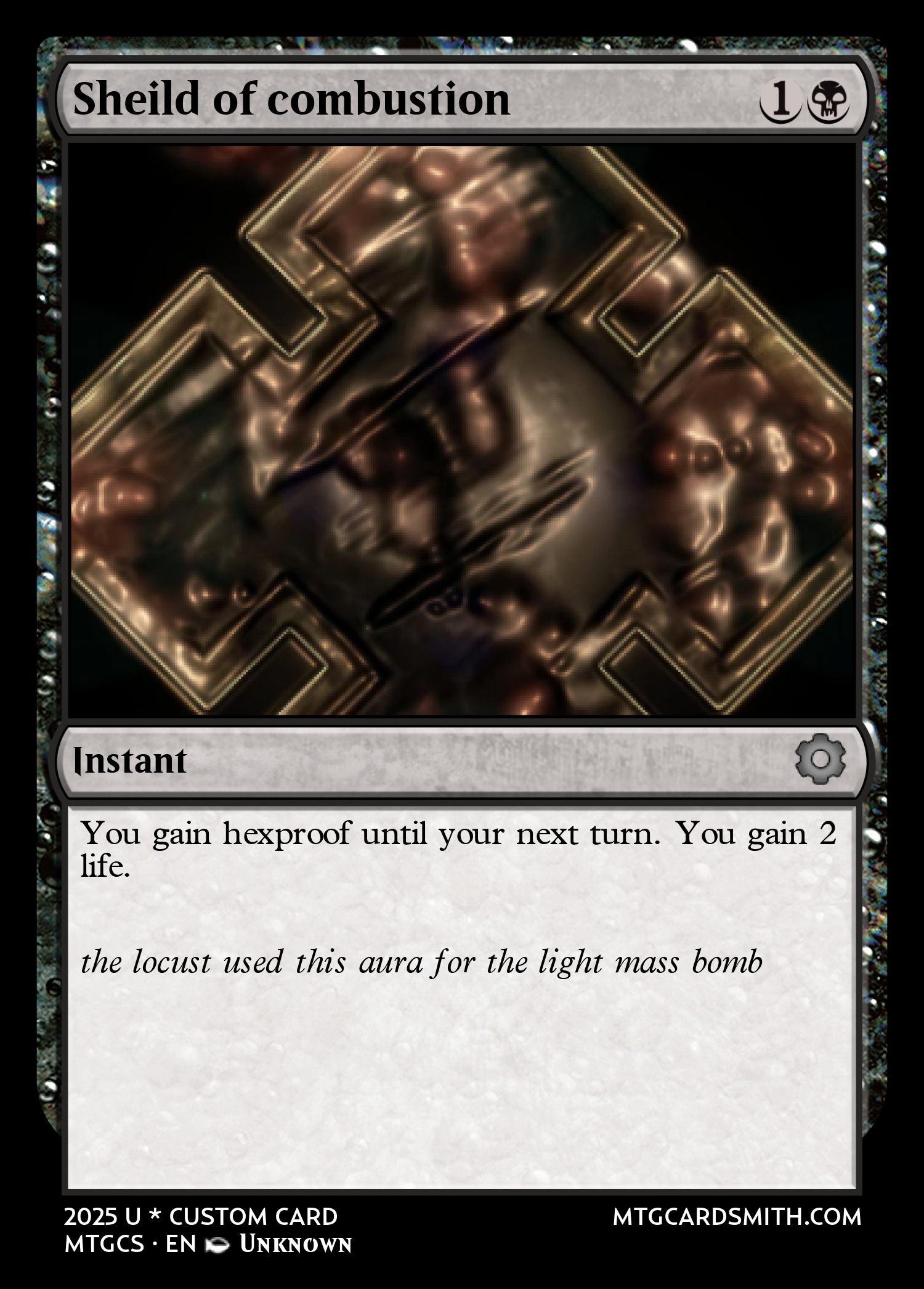 Sheild of combustion