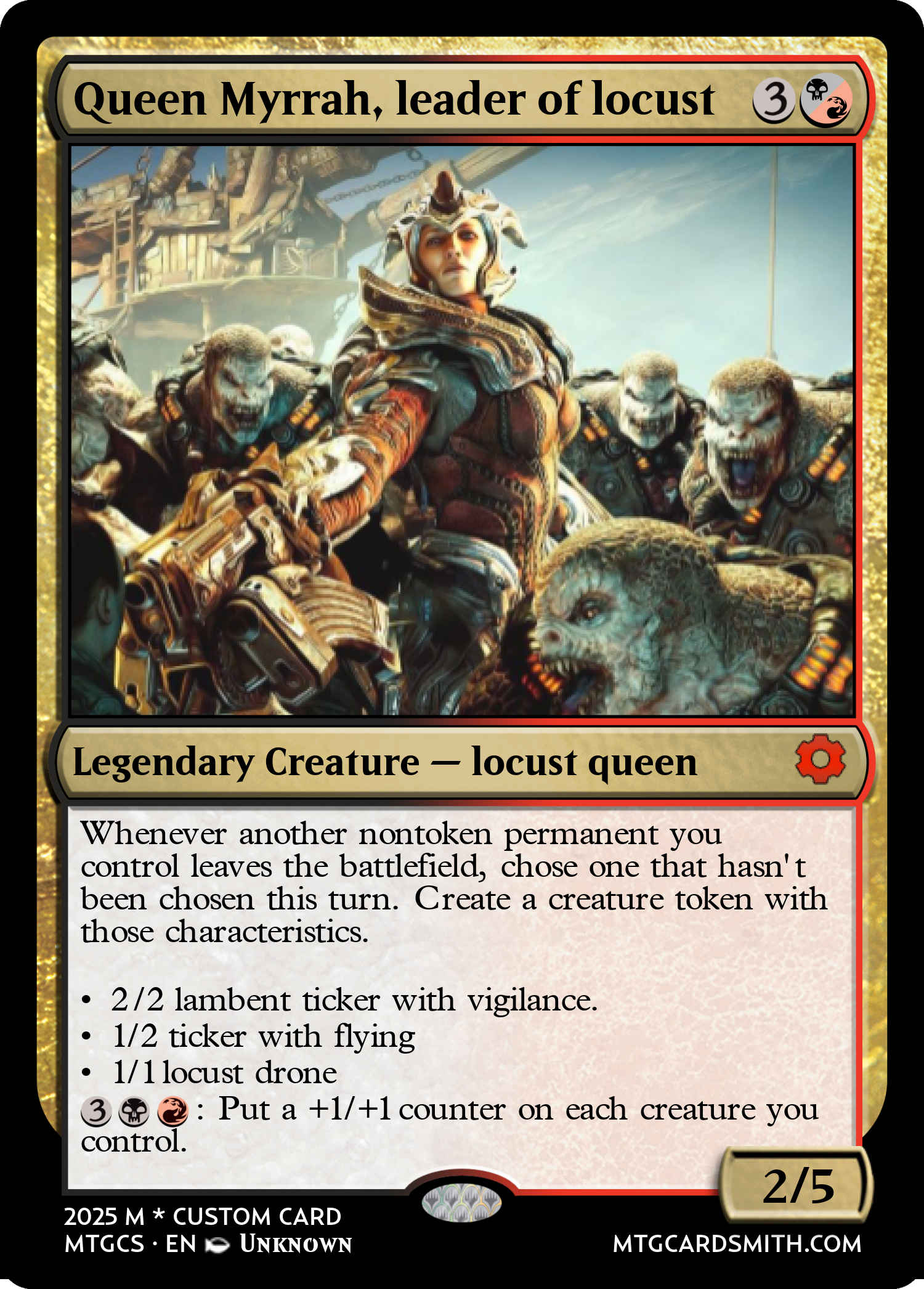 Queen Myrrah, leader of locust