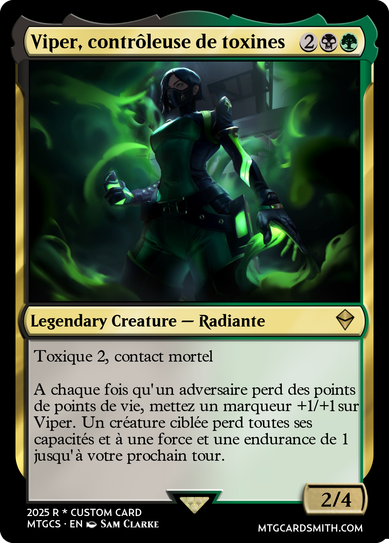 Viper, contrôleuse de toxines