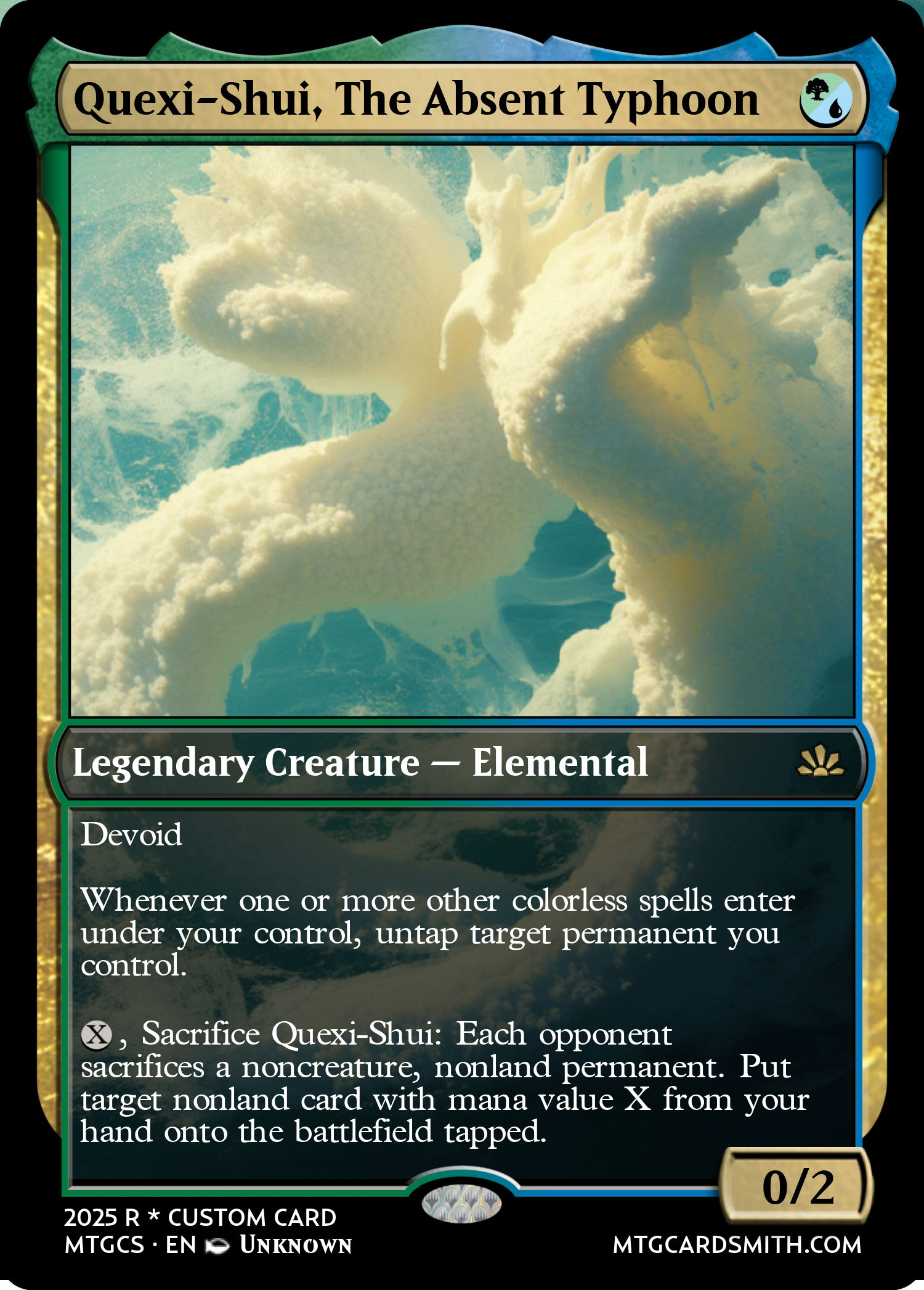 Quexi-Shui, The Absent Typhoon