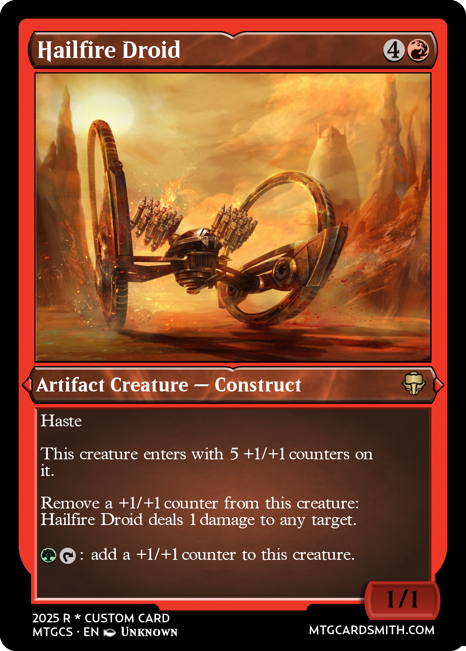 Hailfire Droid