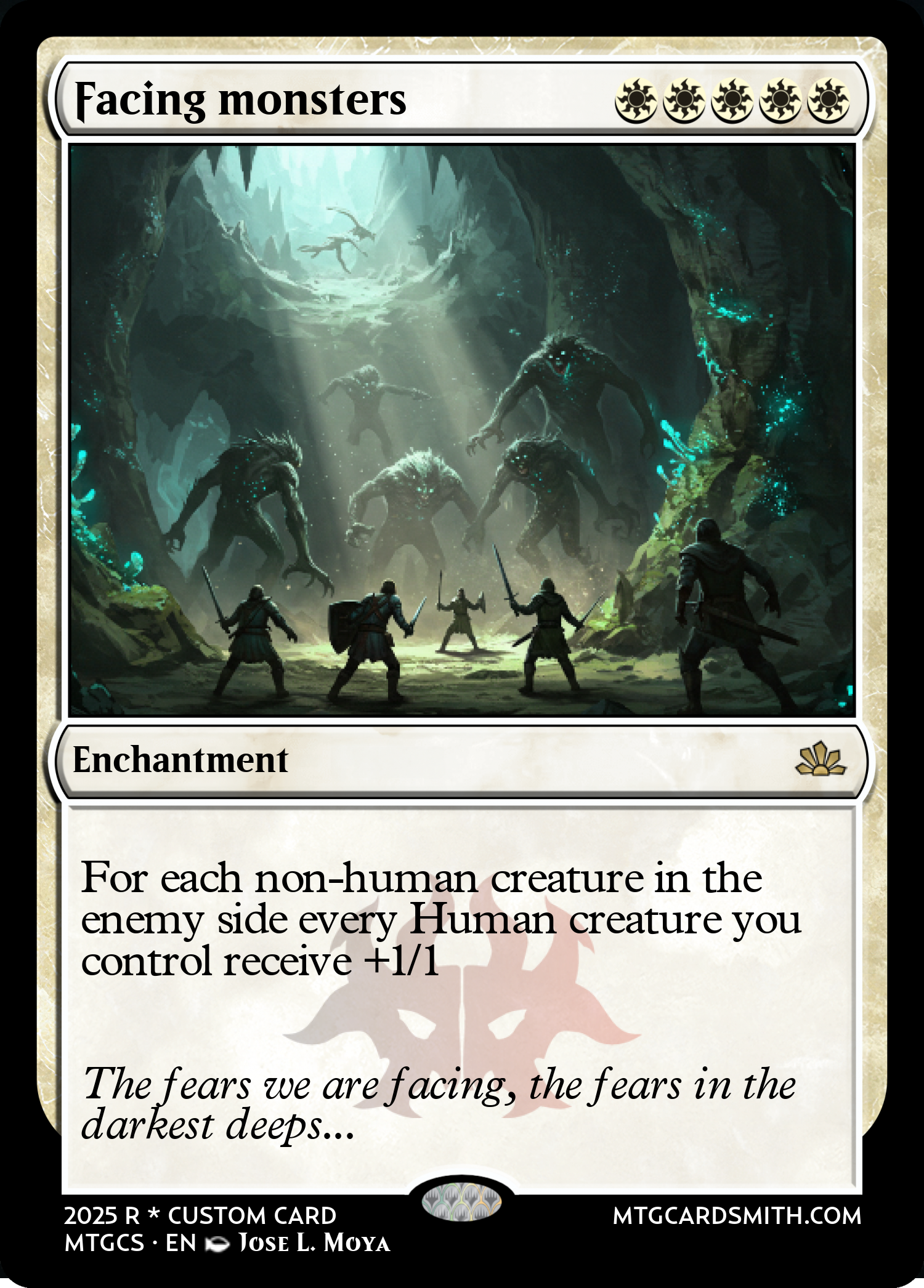 Facing monsters