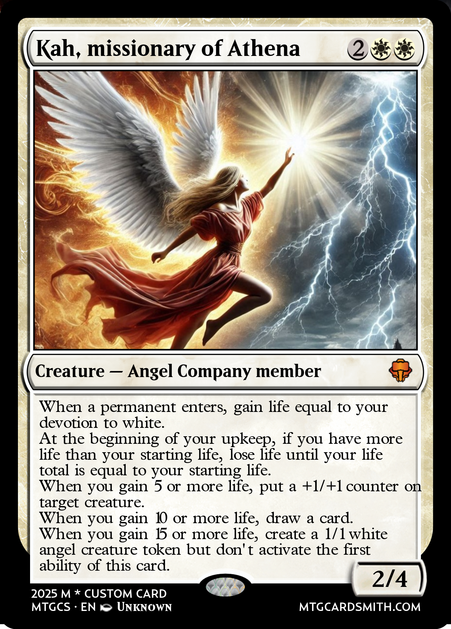 Kah, missionary of Athena