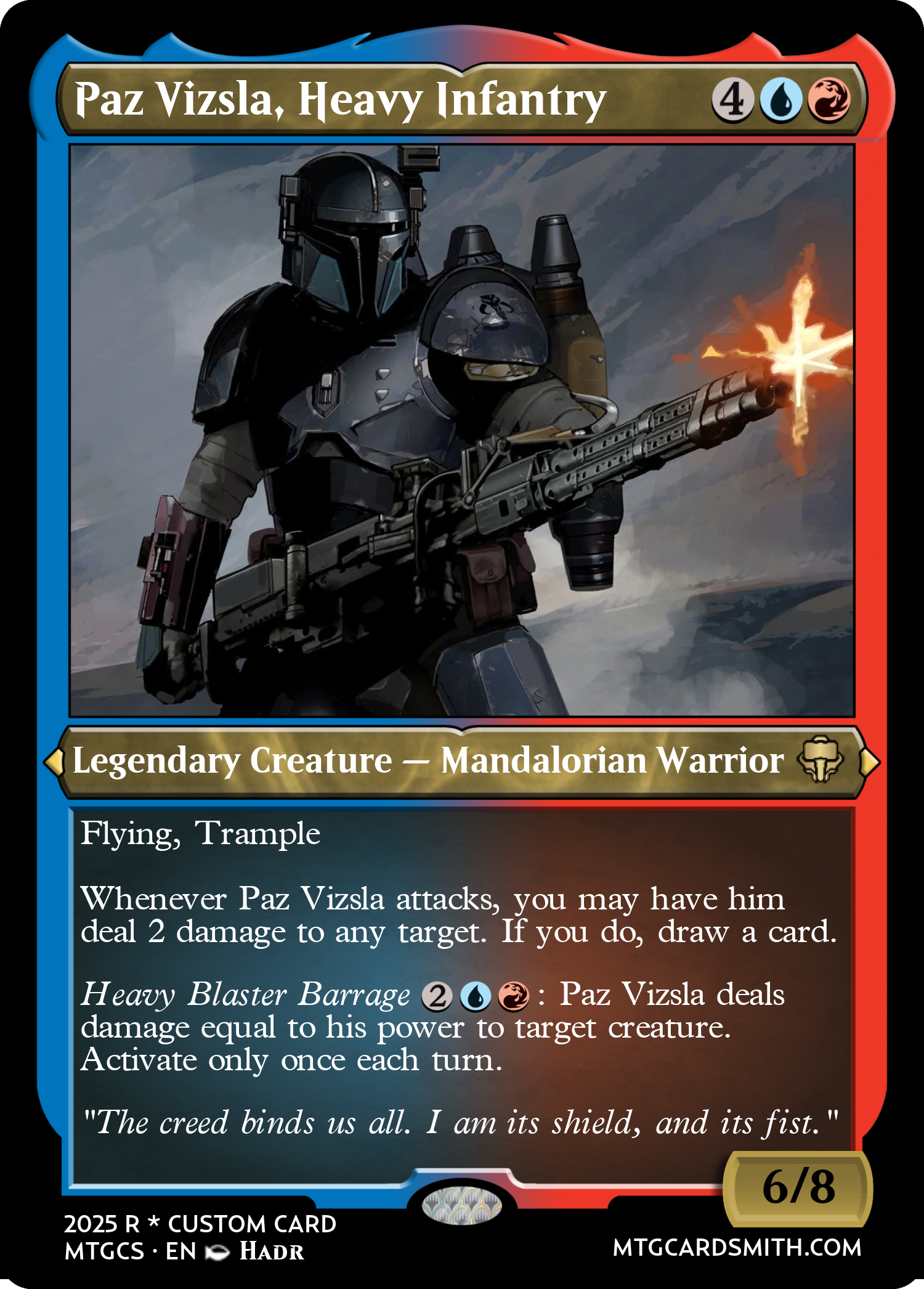 Paz Vizsla, Heavy Infantry