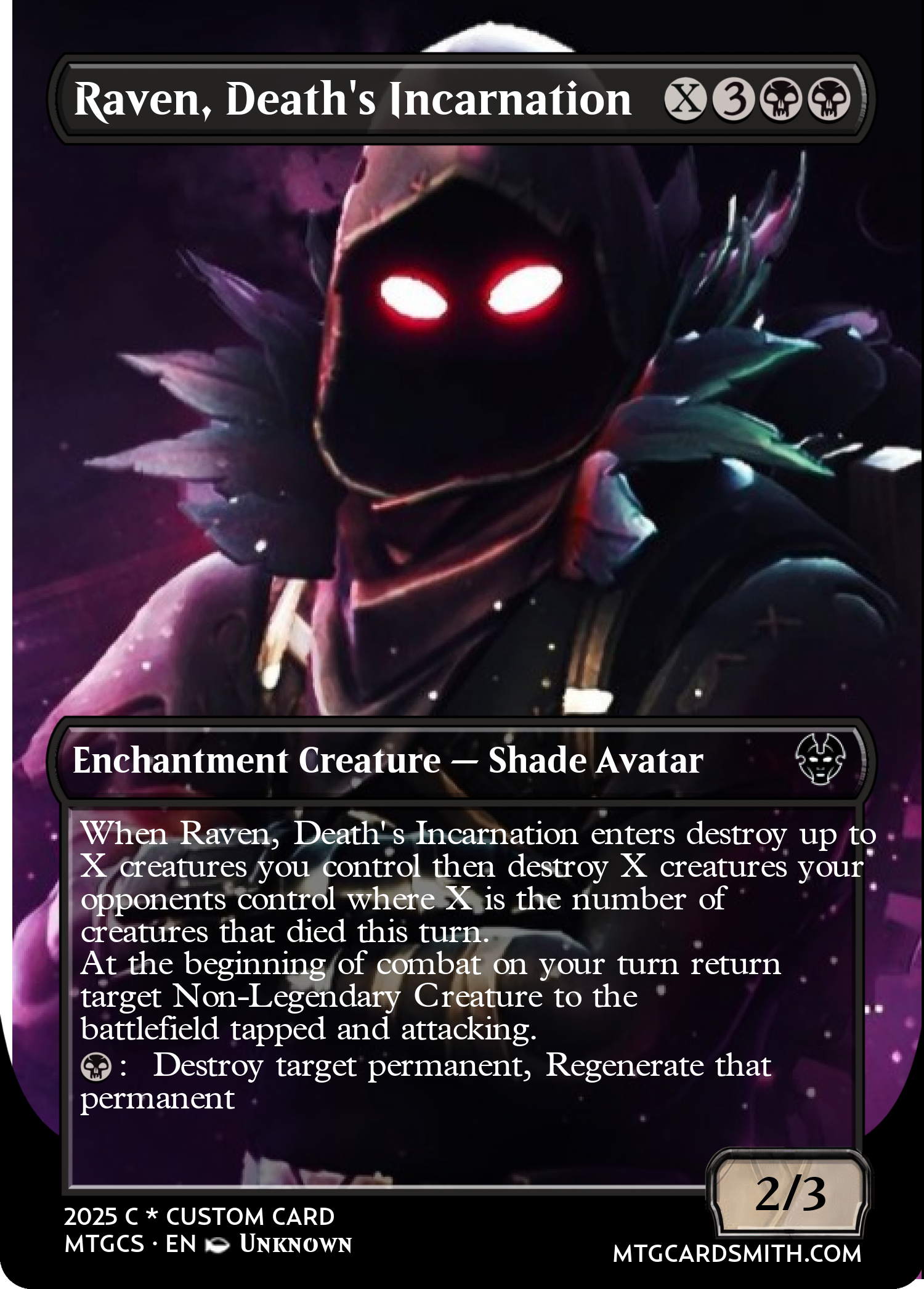 Raven, Death's Incarnation
