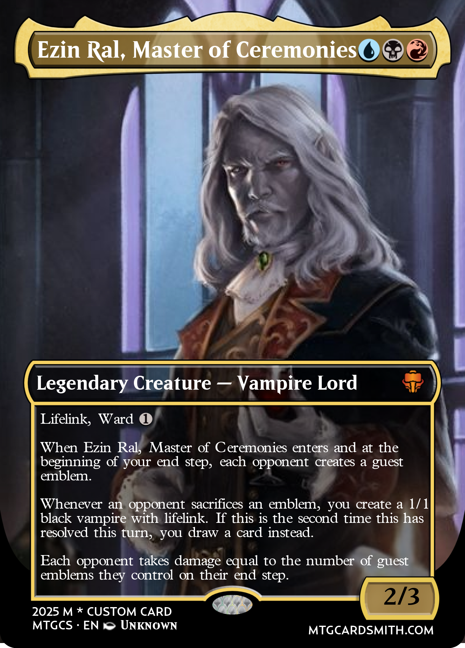 Ezin Ral, Master of Ceremonies