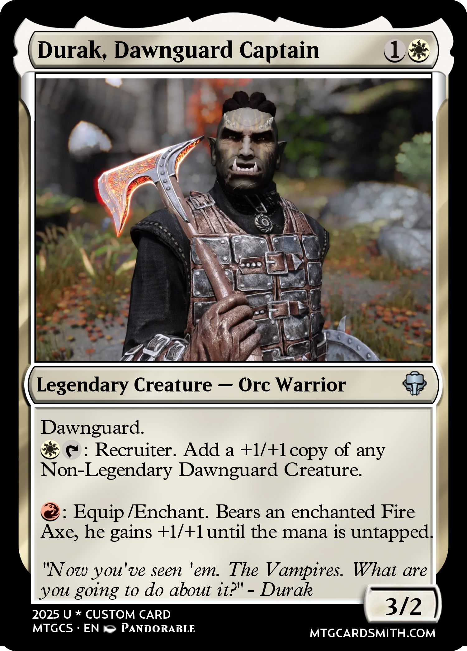 Durak, Dawnguard Captain