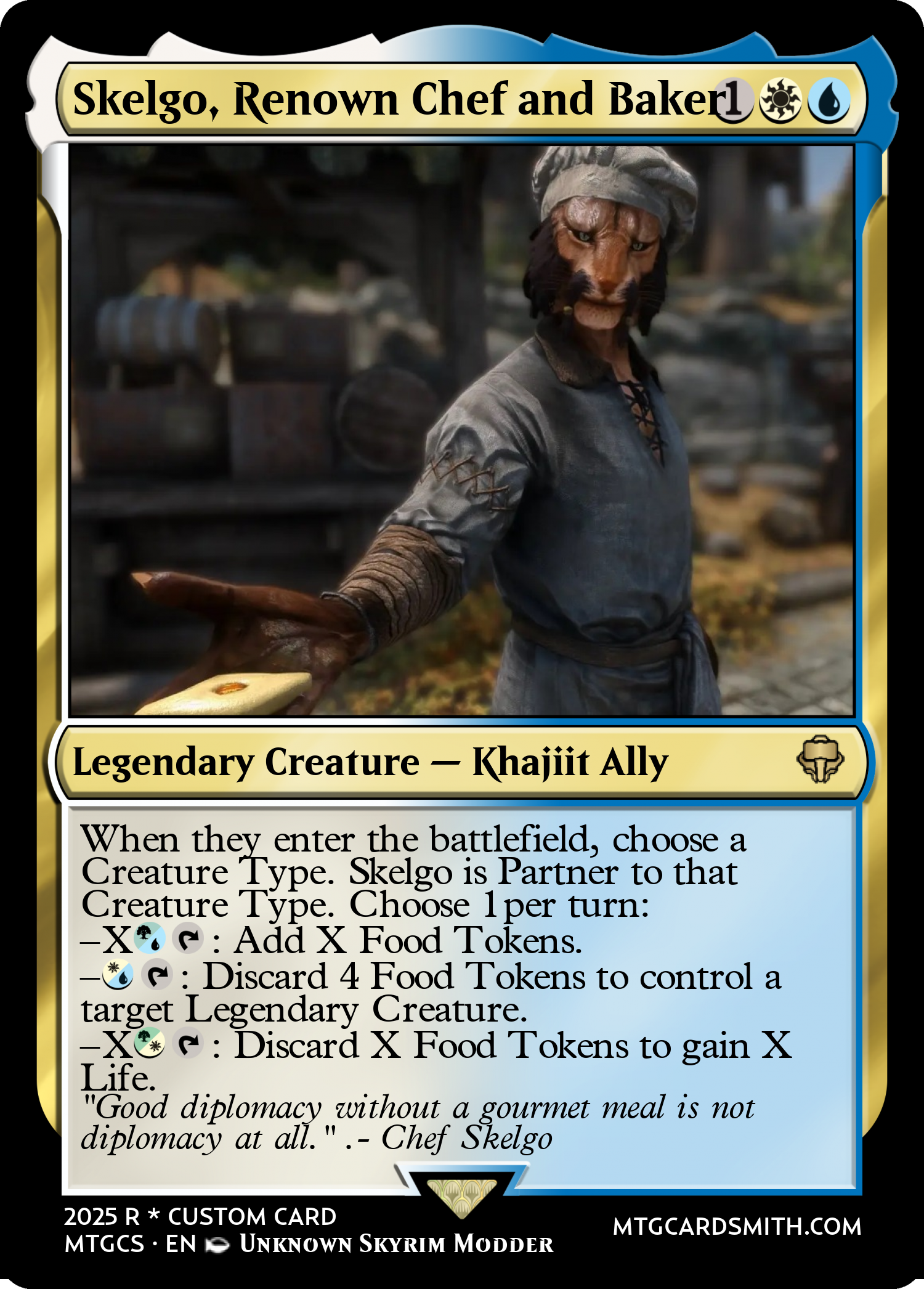 Skelgo, Renown Chef and Baker