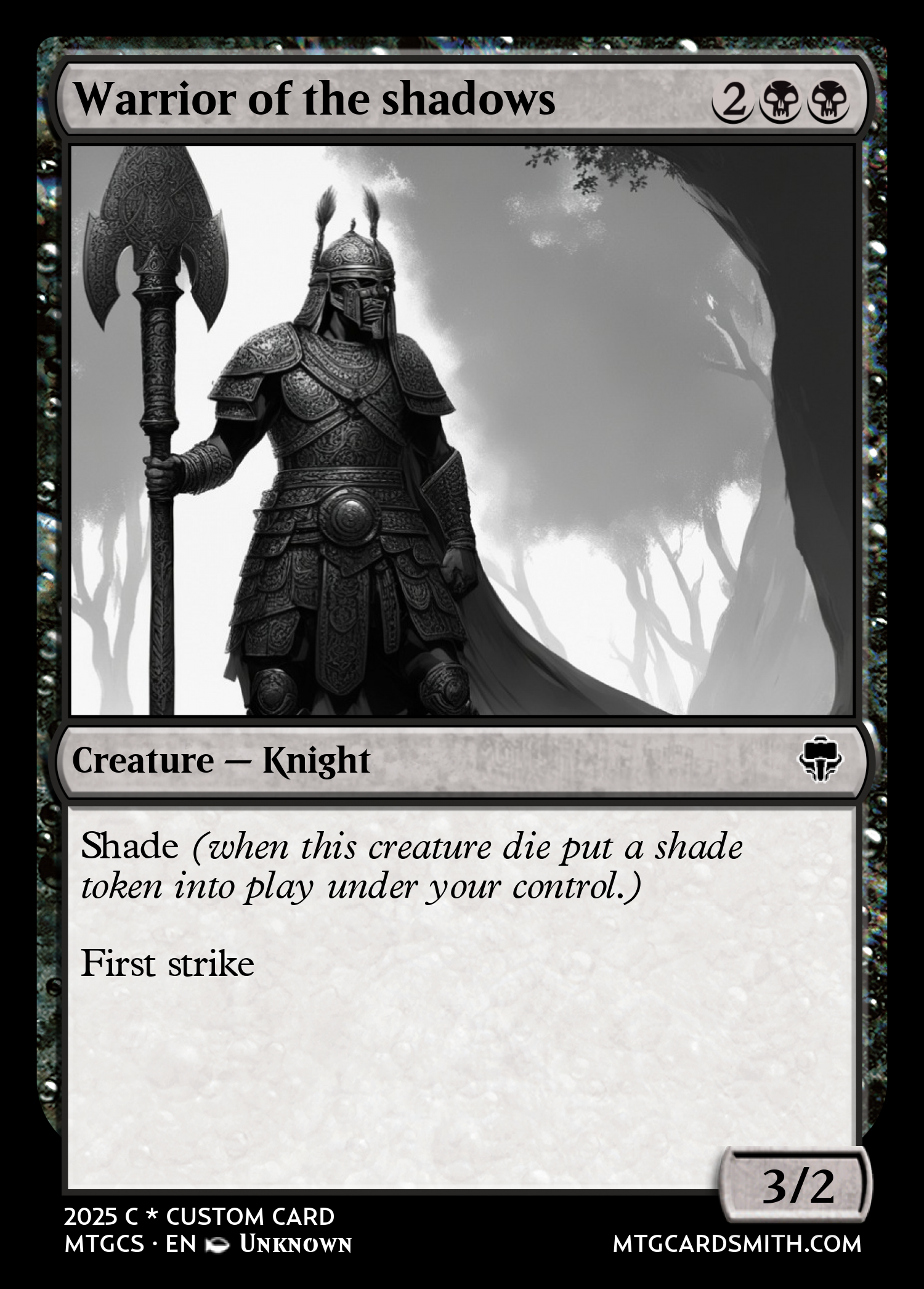 Warrior of the shadows